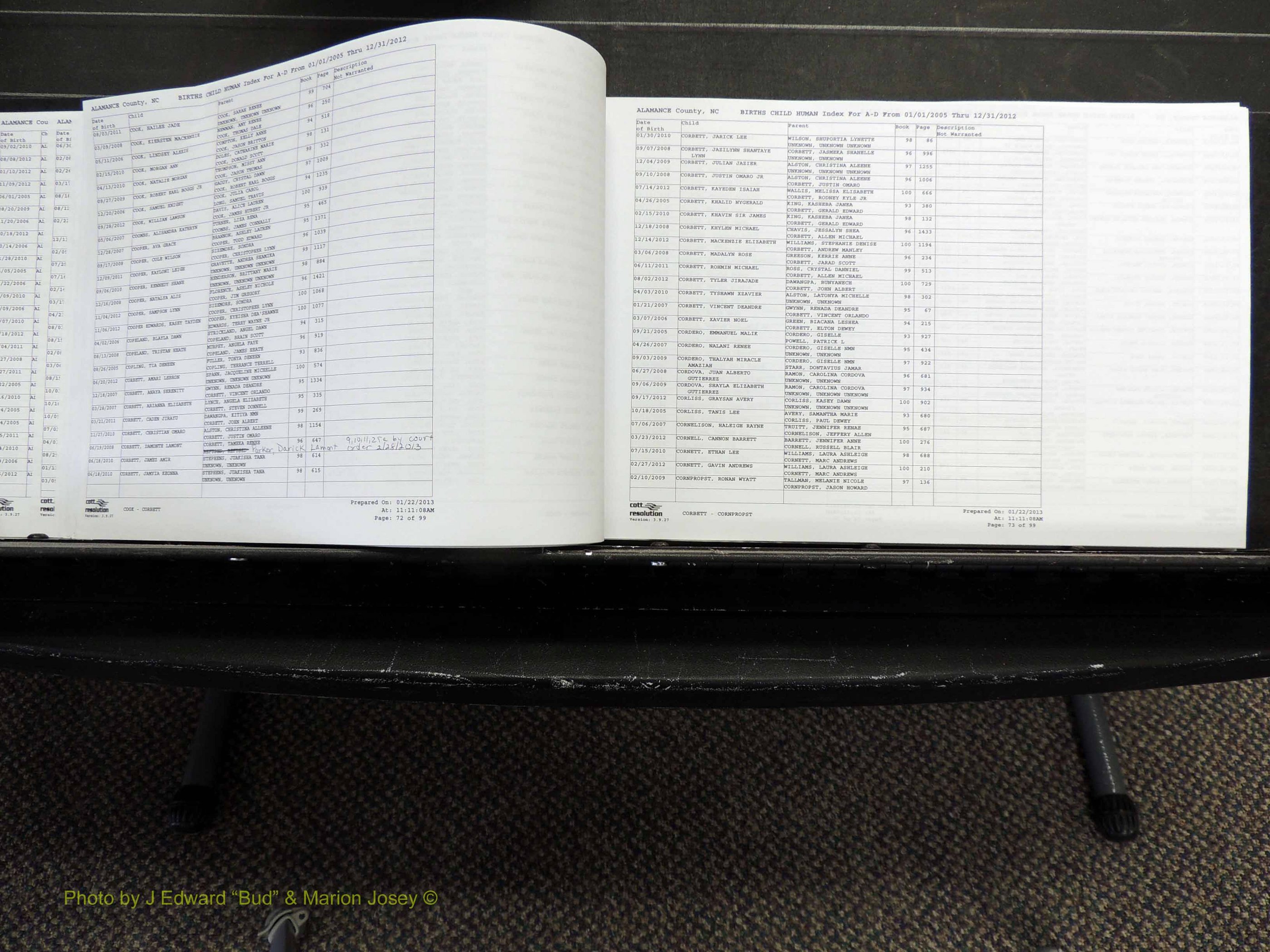 Alamance Co, NC, Births, A-Z, 2005-2012 (137).JPG