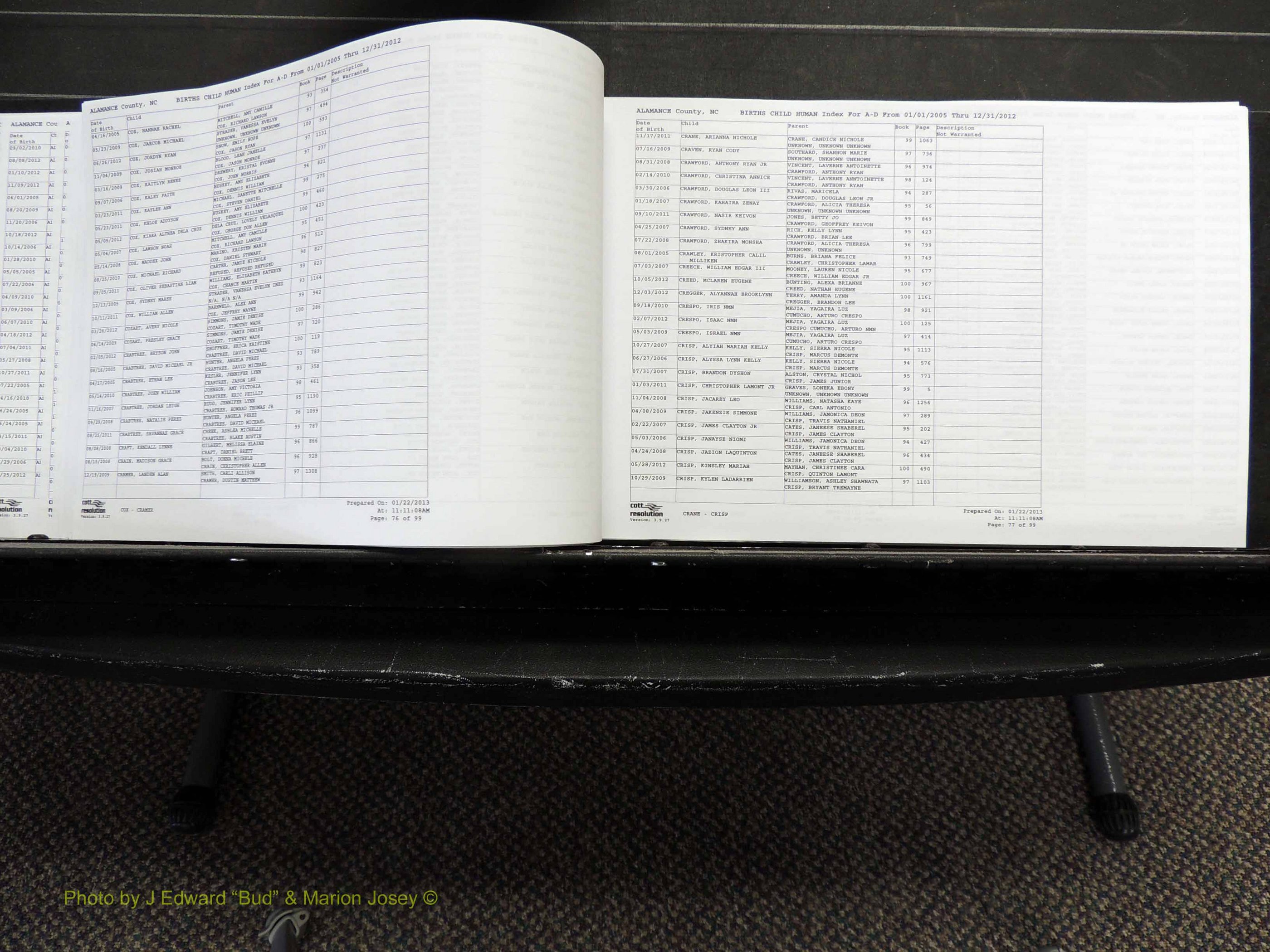 Alamance Co, NC, Births, A-Z, 2005-2012 (139).JPG