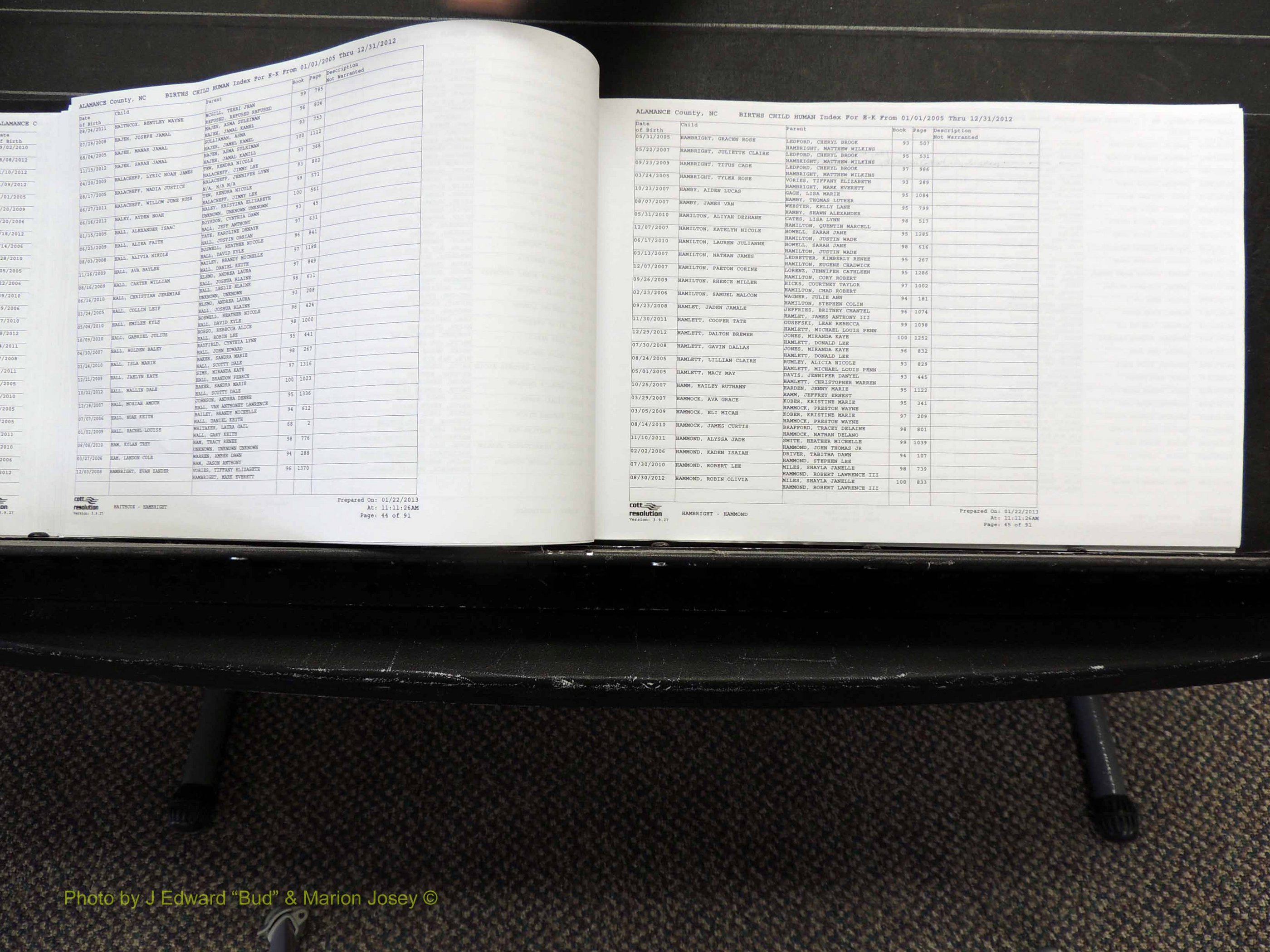 Alamance Co, NC, Births, A-Z, 2005-2012 (173).JPG