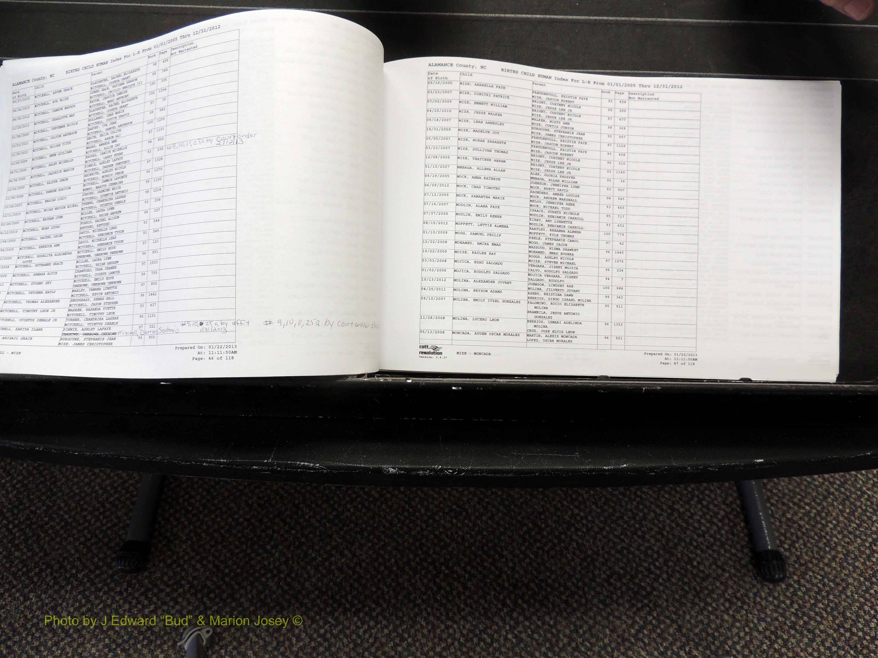 Alamance Co, NC, Births, A-Z, 2005-2012 (220).JPG