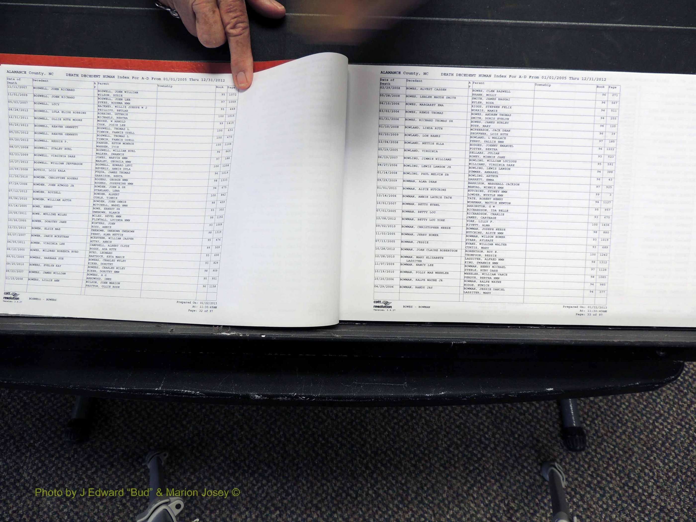 Alamance Co, NC, Deaths, A-Z, 2005-2012 (117).JPG