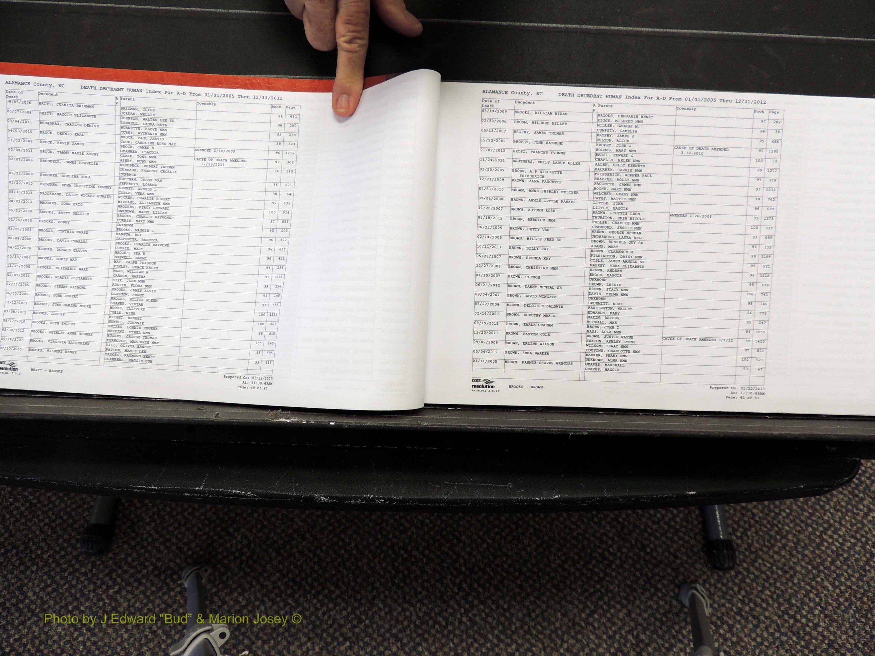 Alamance Co, NC, Deaths, A-Z, 2005-2012 (121).JPG
