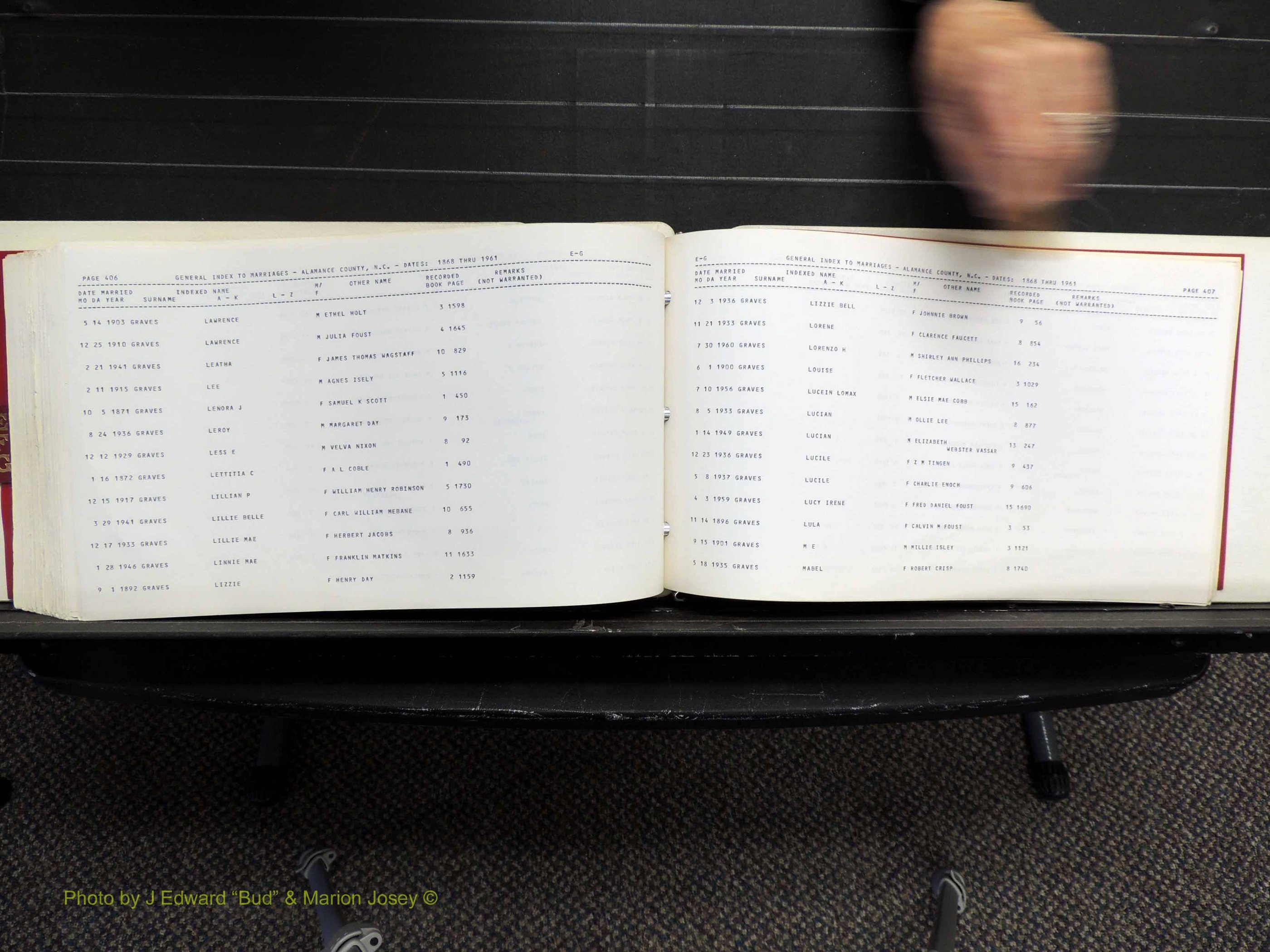 Alamance Co, NC, Marriages, E-G, 1868-1961 (306).JPG