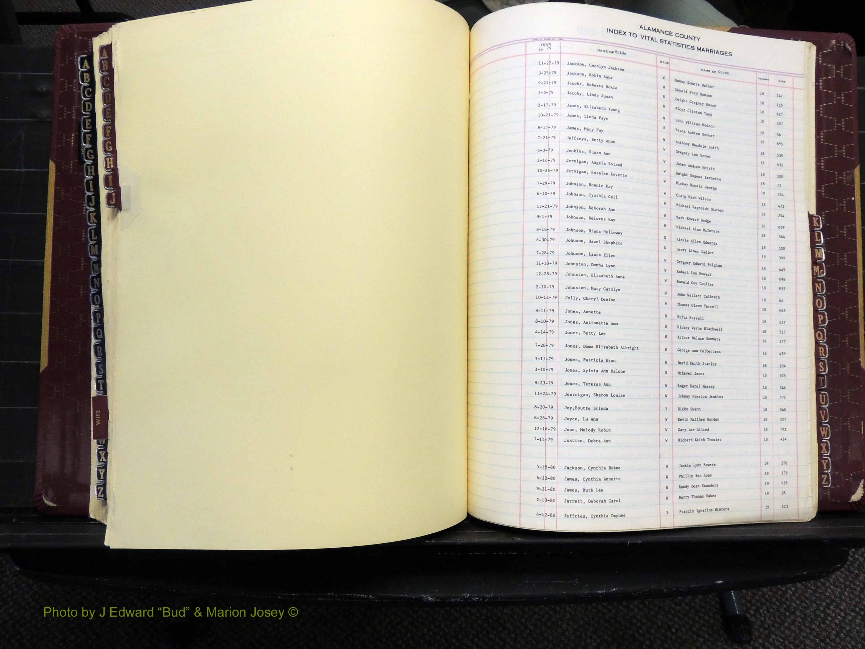 Alamance Co, NC, Marriages, Male Index, 1979-1982 (222).JPG