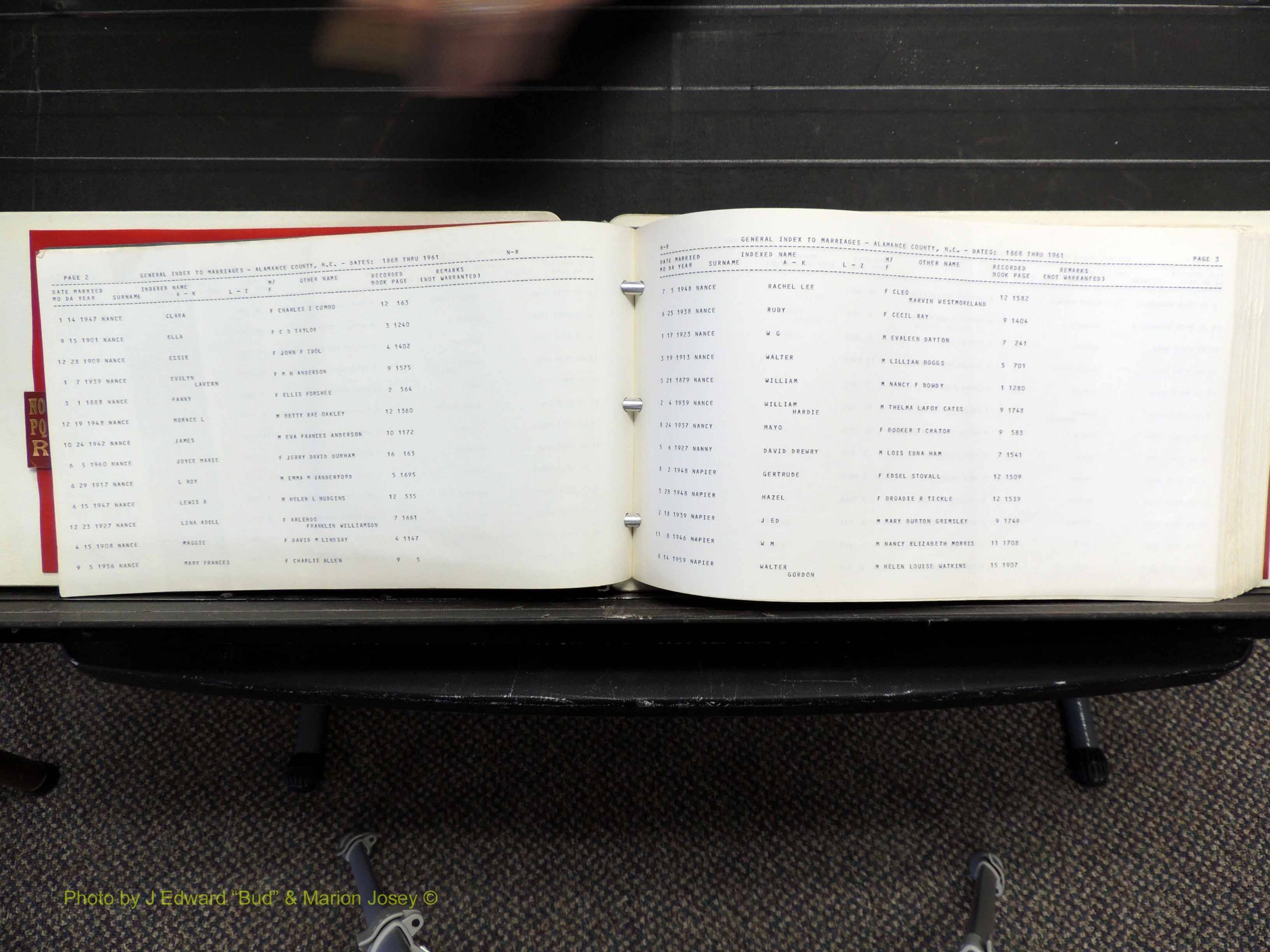 Alamance Co, NC, Marriages, N-R, 1868-1961 (105).JPG