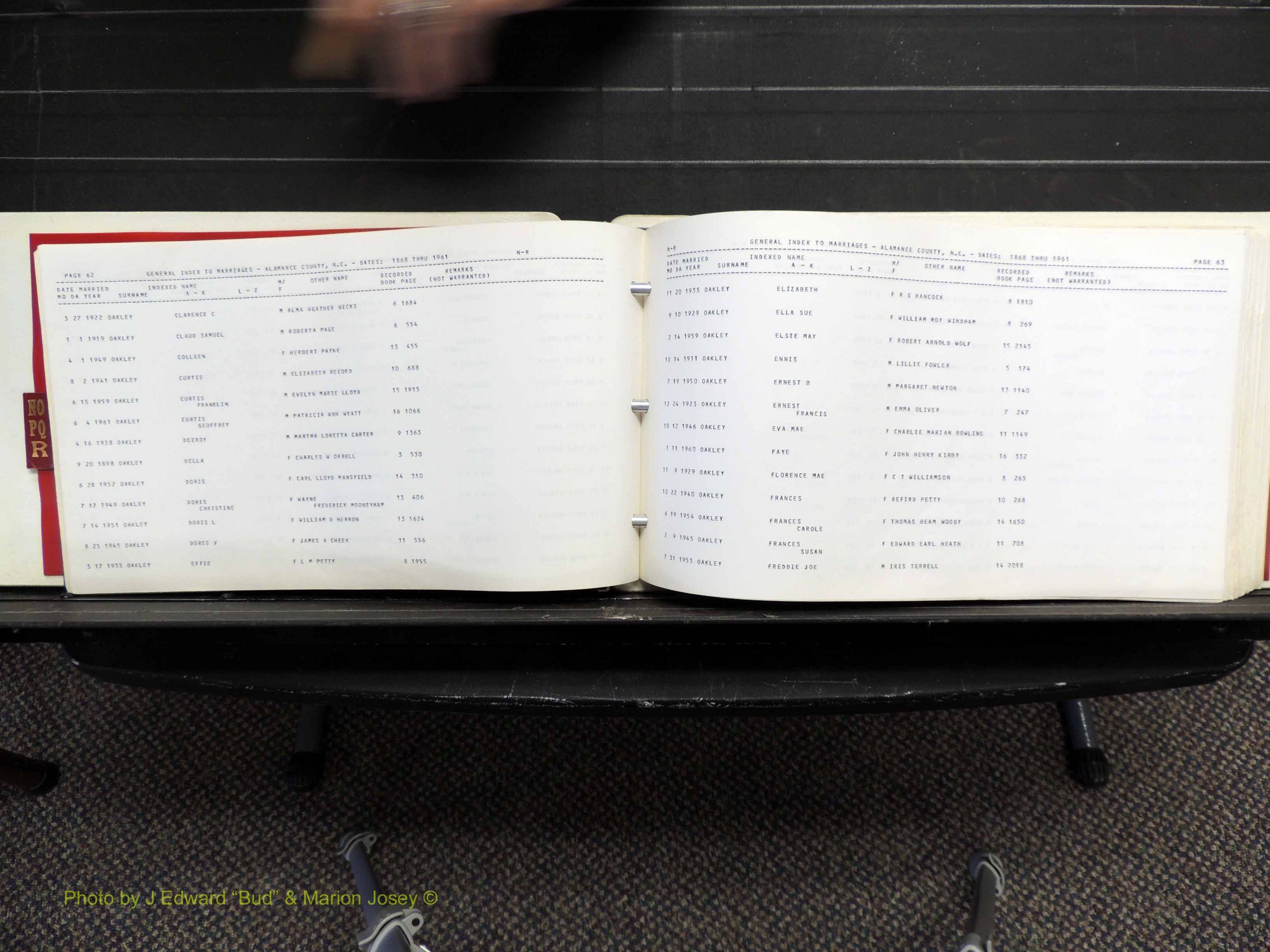 Alamance Co, NC, Marriages, N-R, 1868-1961 (135).JPG
