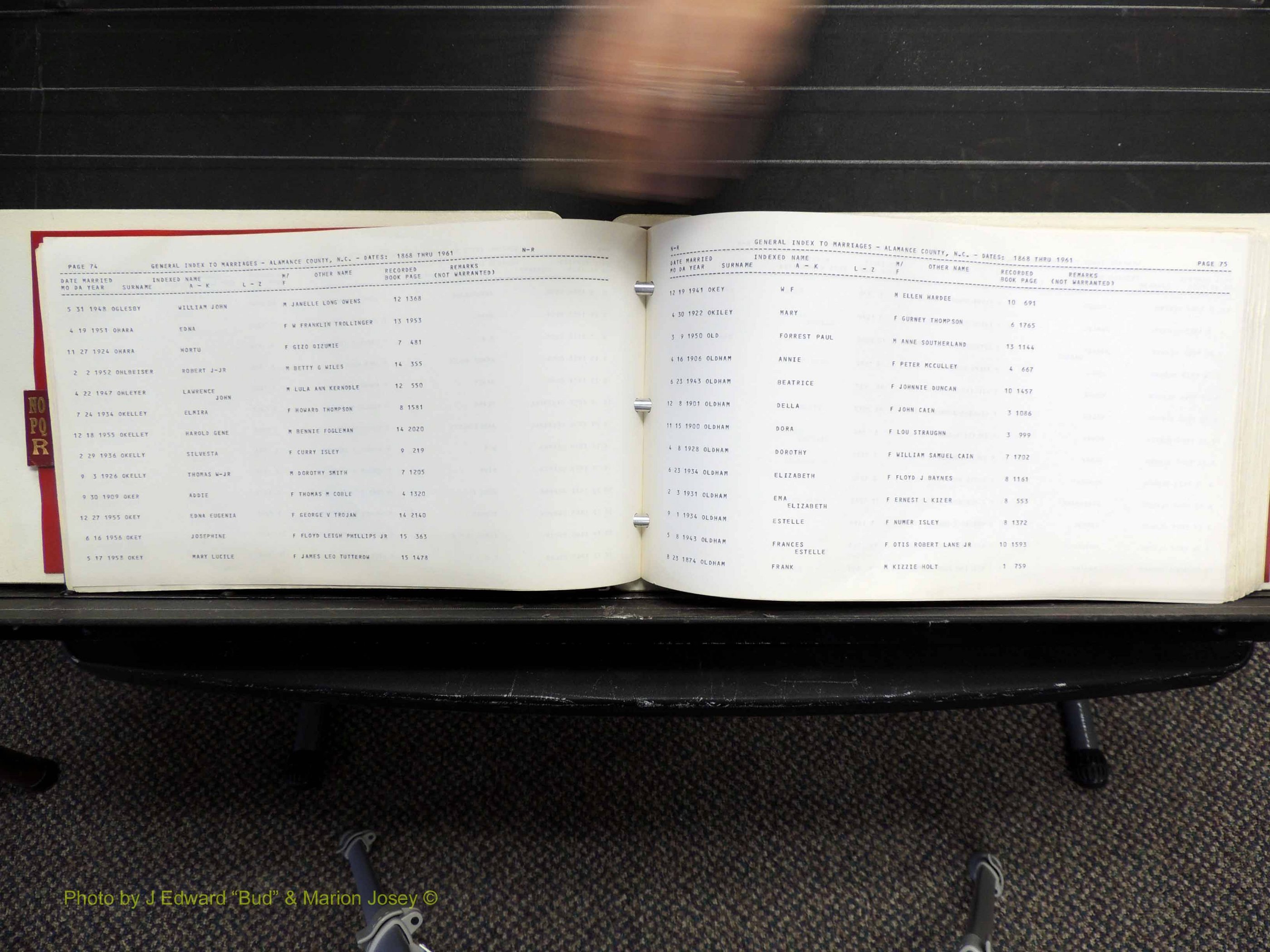 Alamance Co, NC, Marriages, N-R, 1868-1961 (141).JPG