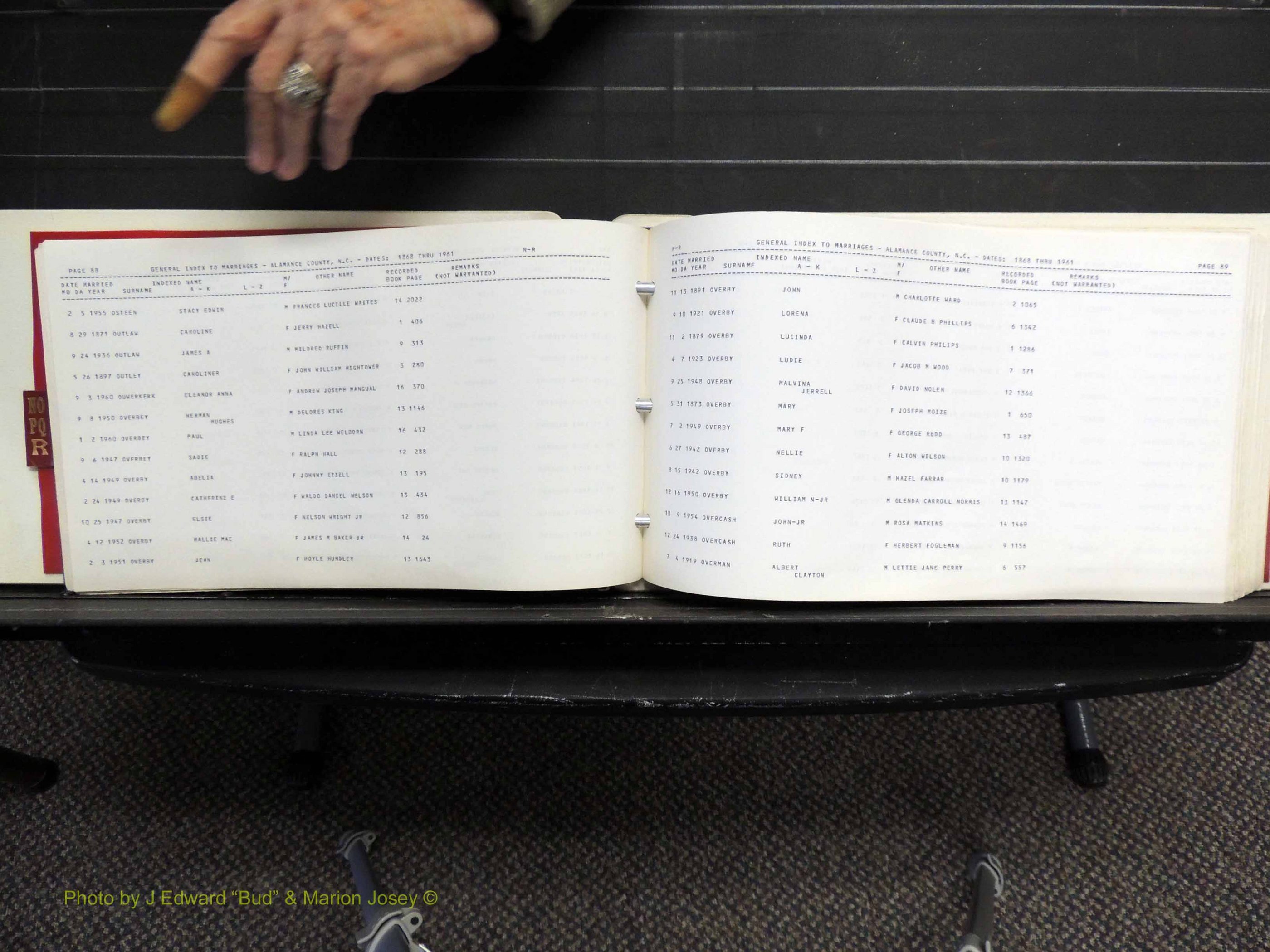 Alamance Co, NC, Marriages, N-R, 1868-1961 (148).JPG
