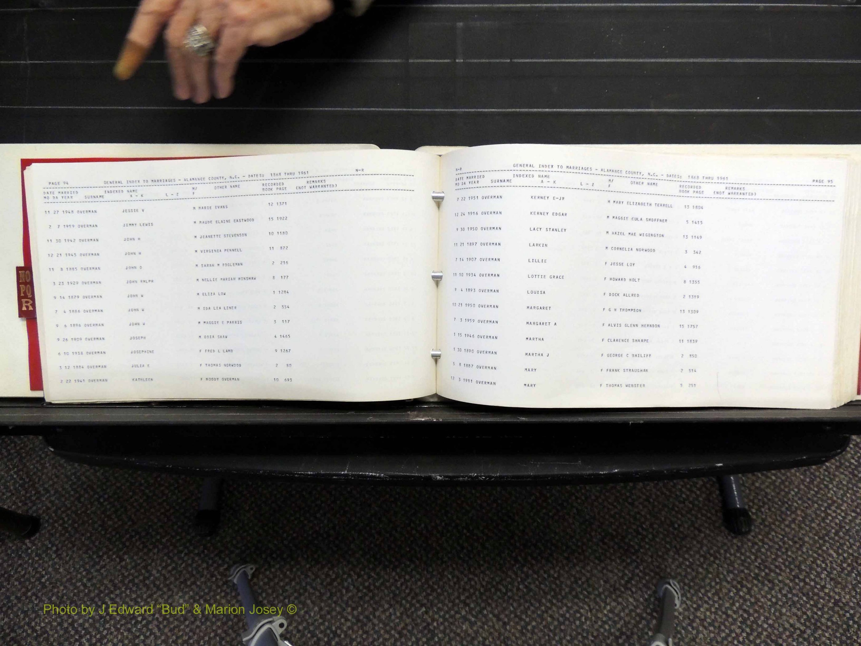 Alamance Co, NC, Marriages, N-R, 1868-1961 (151).JPG
