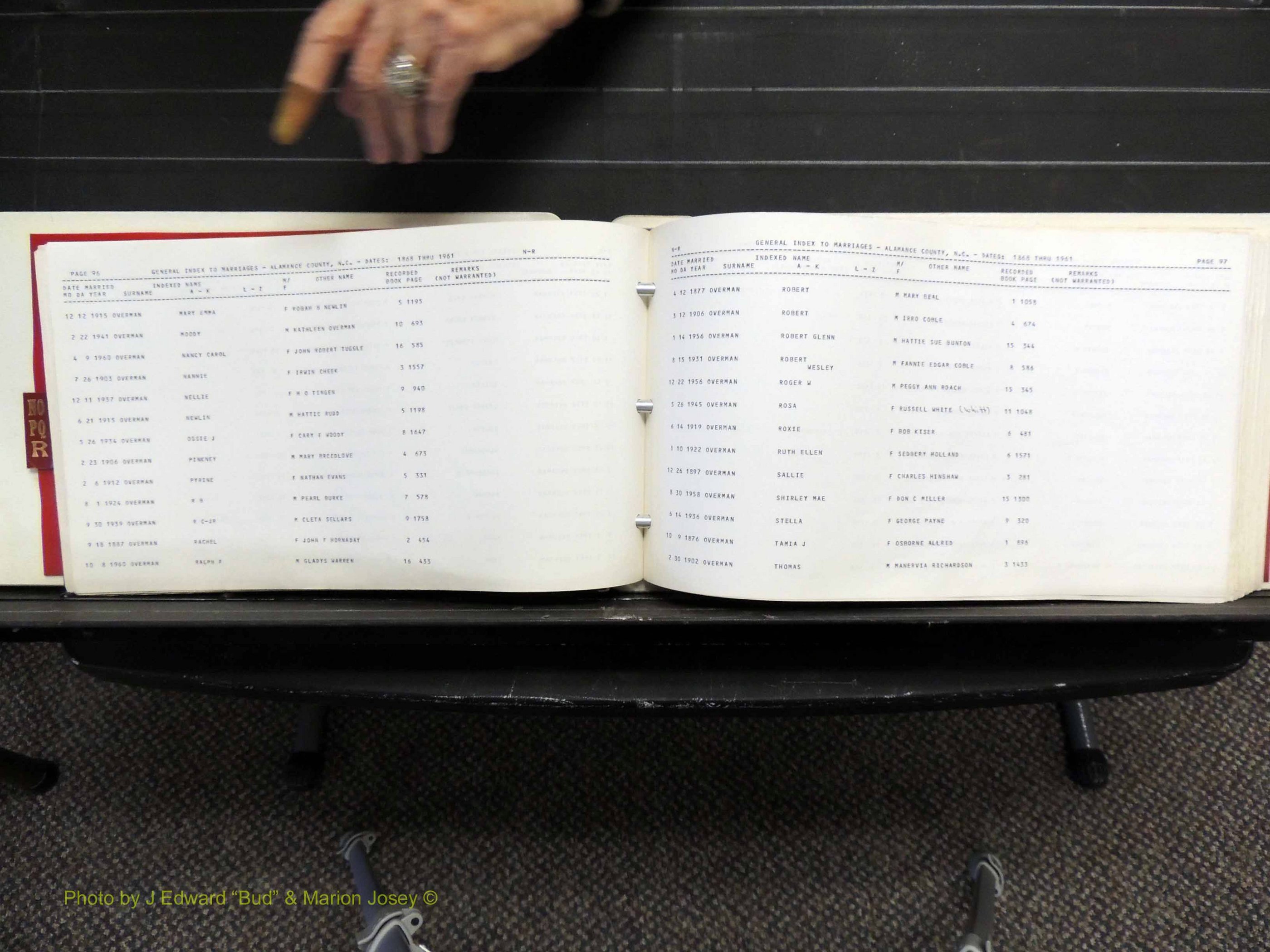 Alamance Co, NC, Marriages, N-R, 1868-1961 (152).JPG
