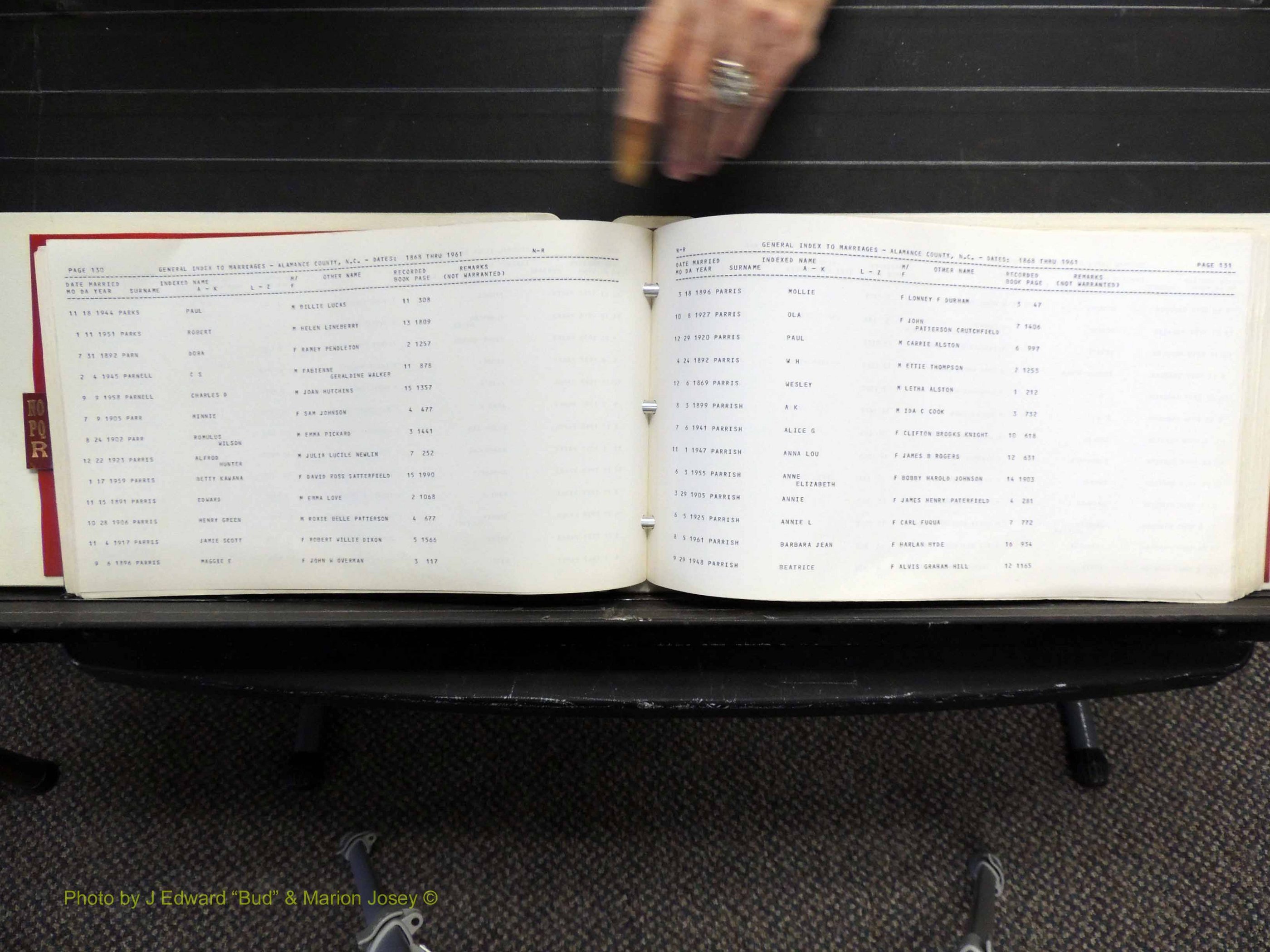 Alamance Co, NC, Marriages, N-R, 1868-1961 (169).JPG