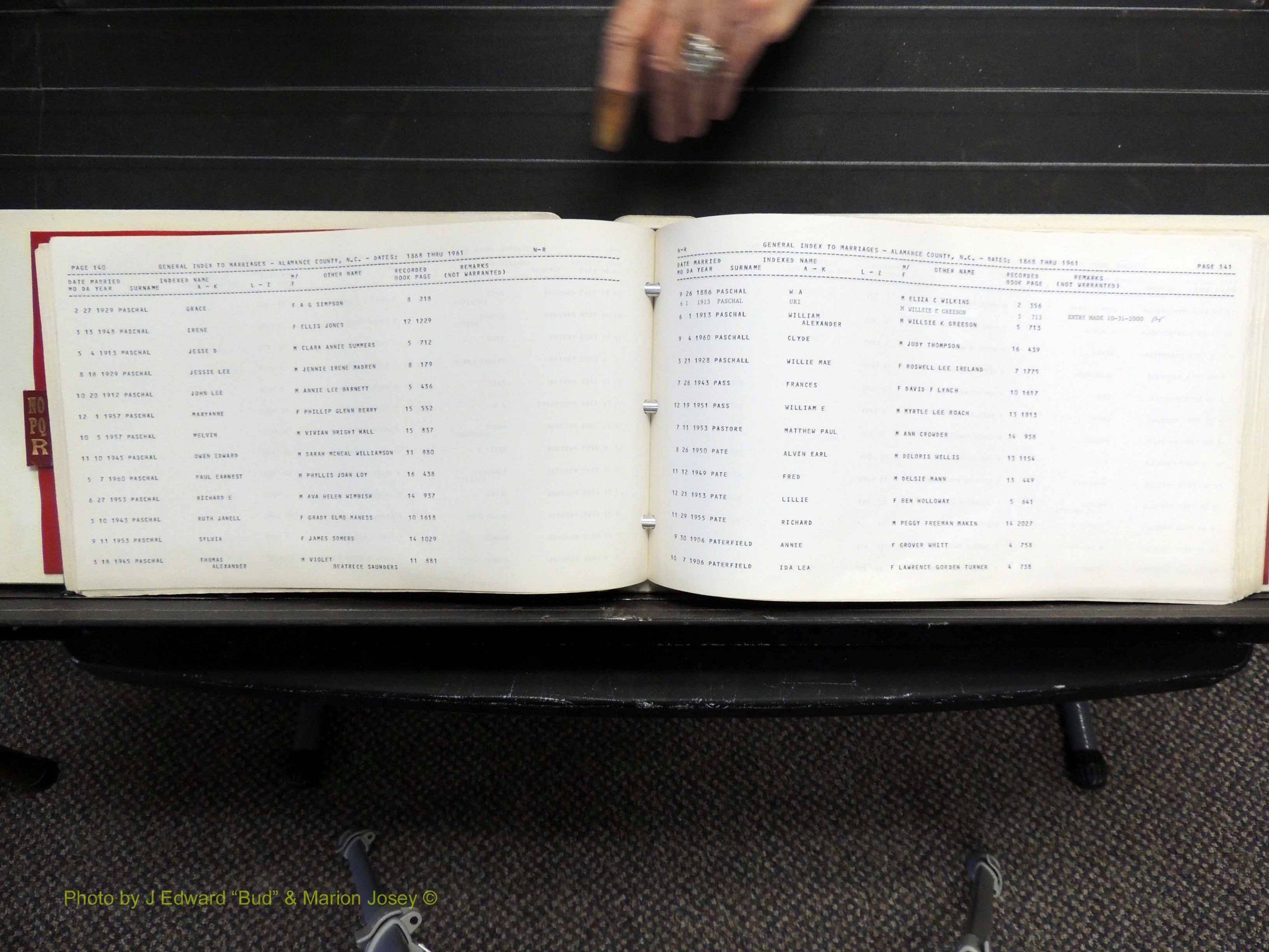 Alamance Co, NC, Marriages, N-R, 1868-1961 (174).JPG
