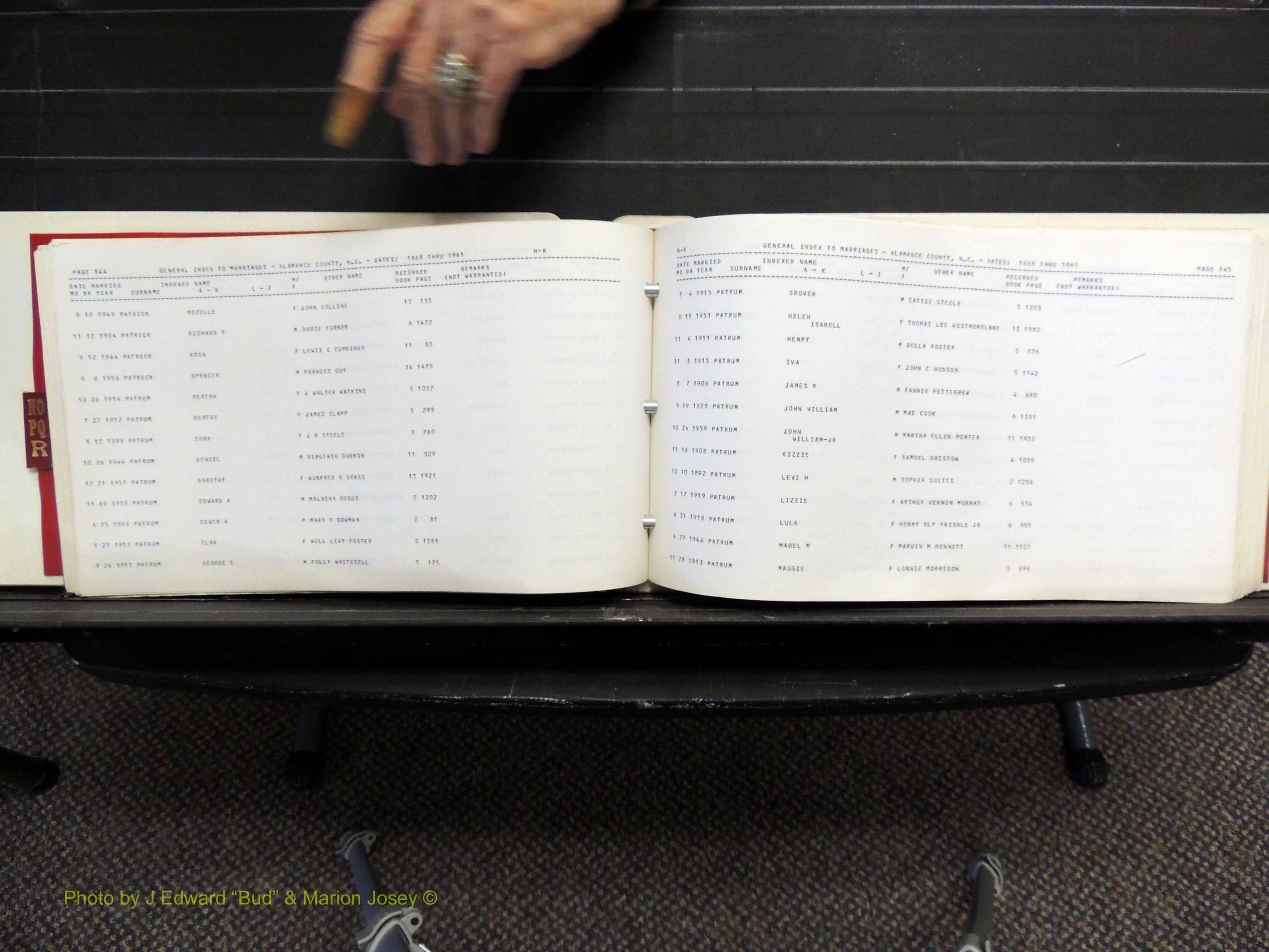 Alamance Co, NC, Marriages, N-R, 1868-1961 (176).JPG