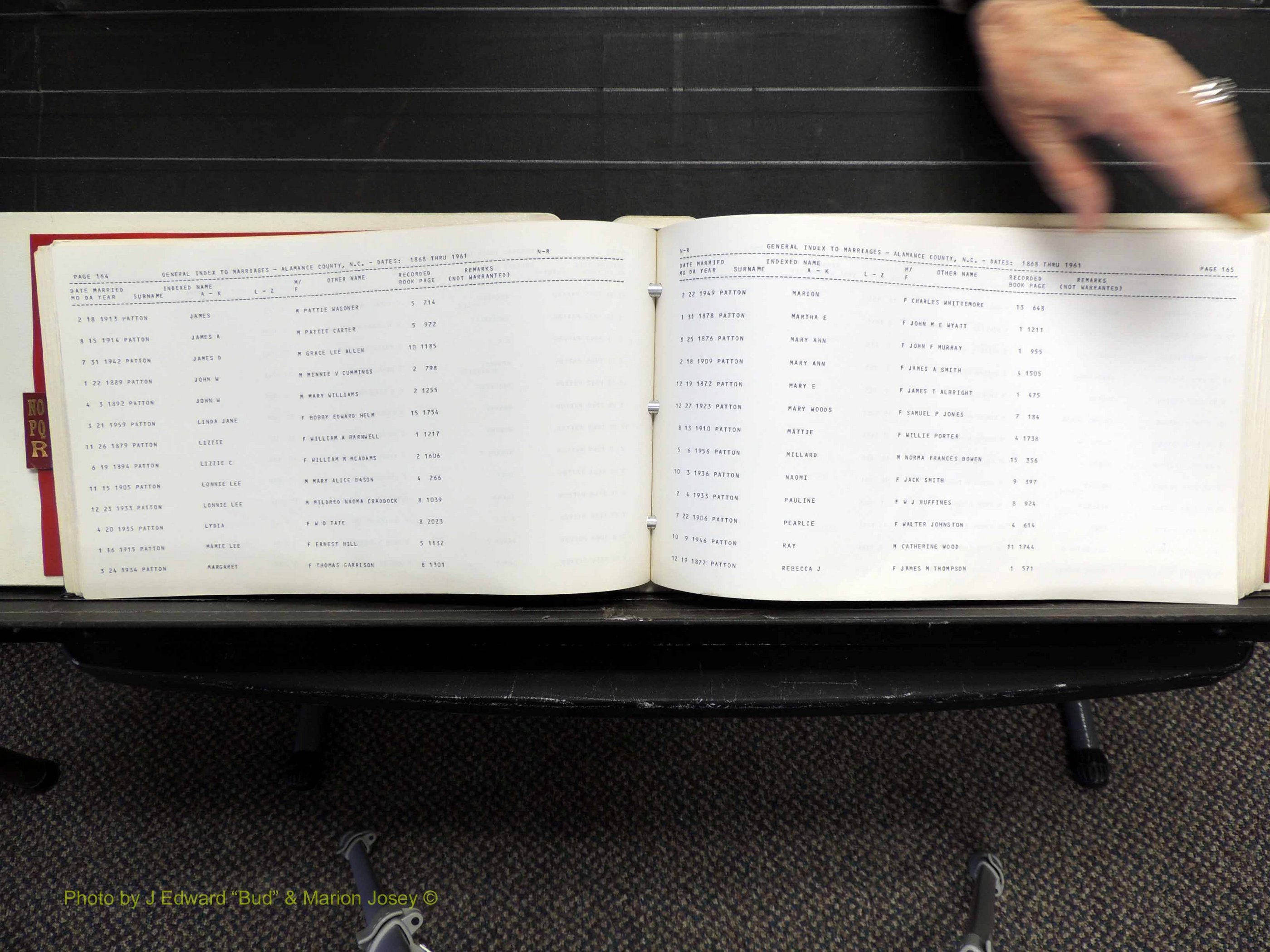 Alamance Co, NC, Marriages, N-R, 1868-1961 (186).JPG