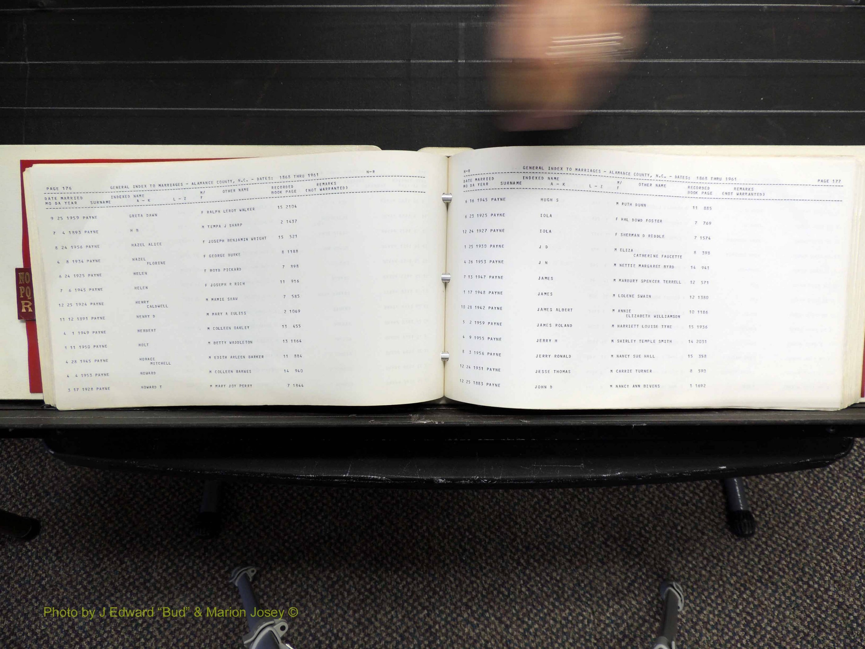 Alamance Co, NC, Marriages, N-R, 1868-1961 (192).JPG