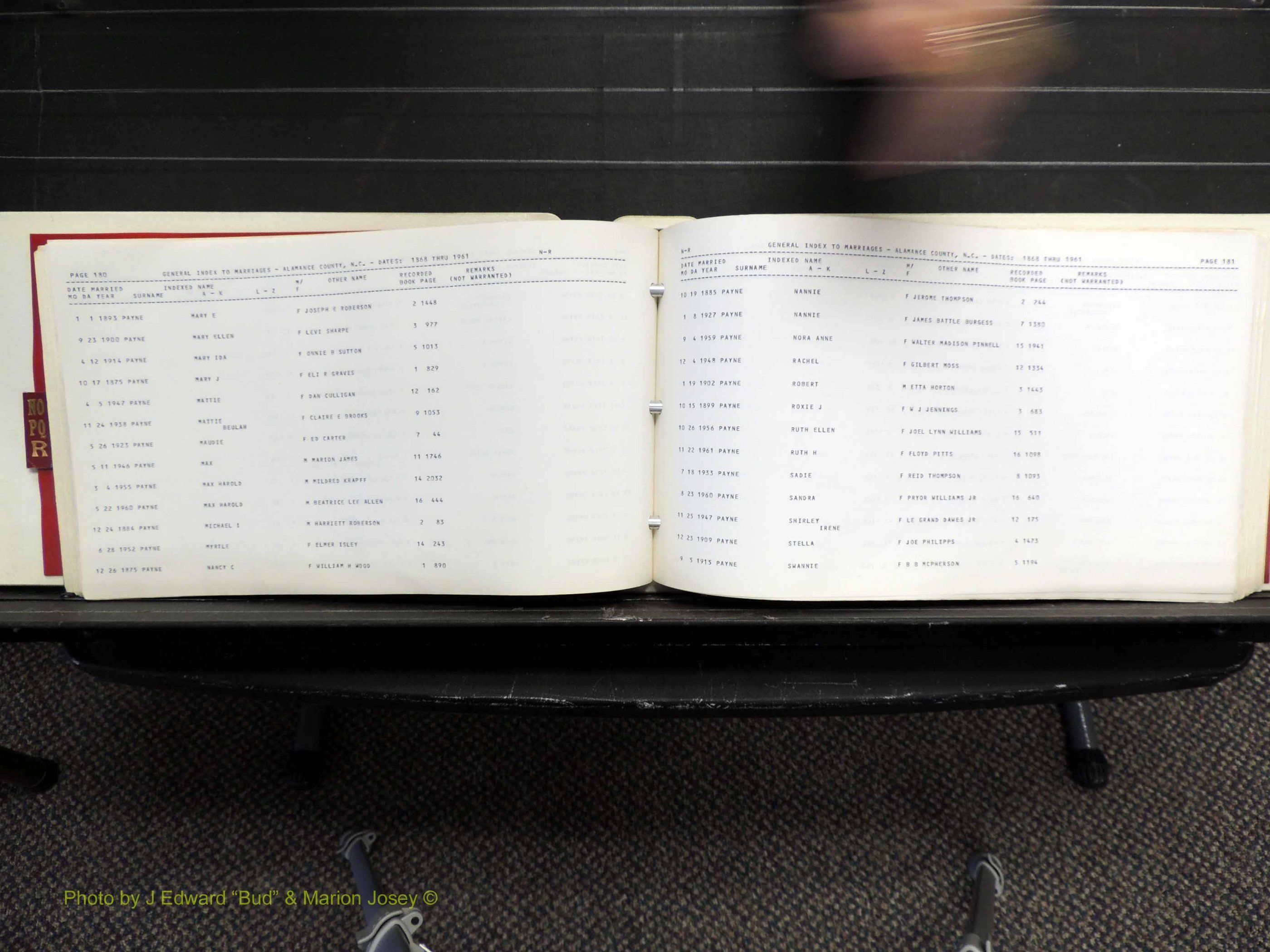 Alamance Co, NC, Marriages, N-R, 1868-1961 (194).JPG