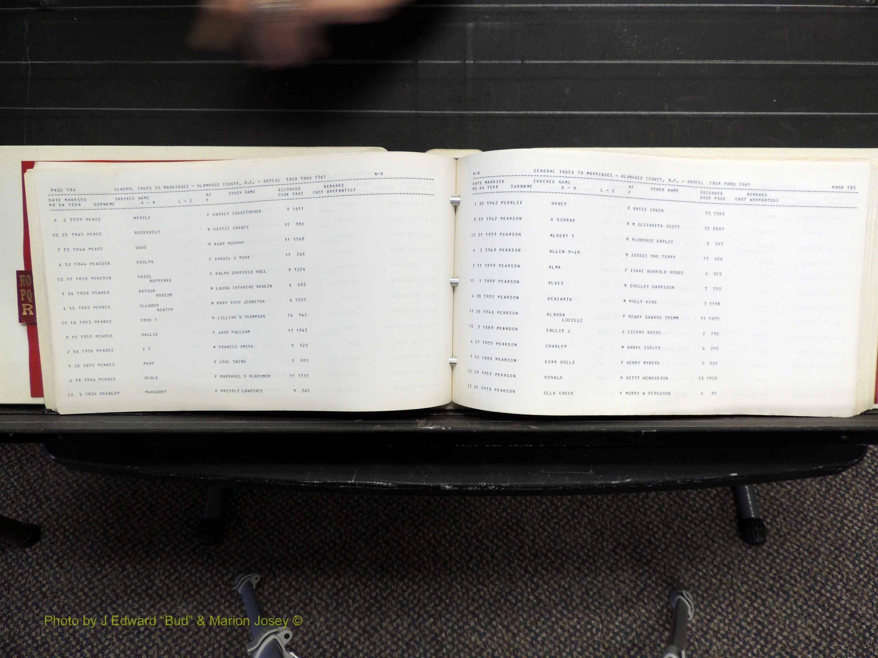 Alamance Co, NC, Marriages, N-R, 1868-1961 (196).JPG