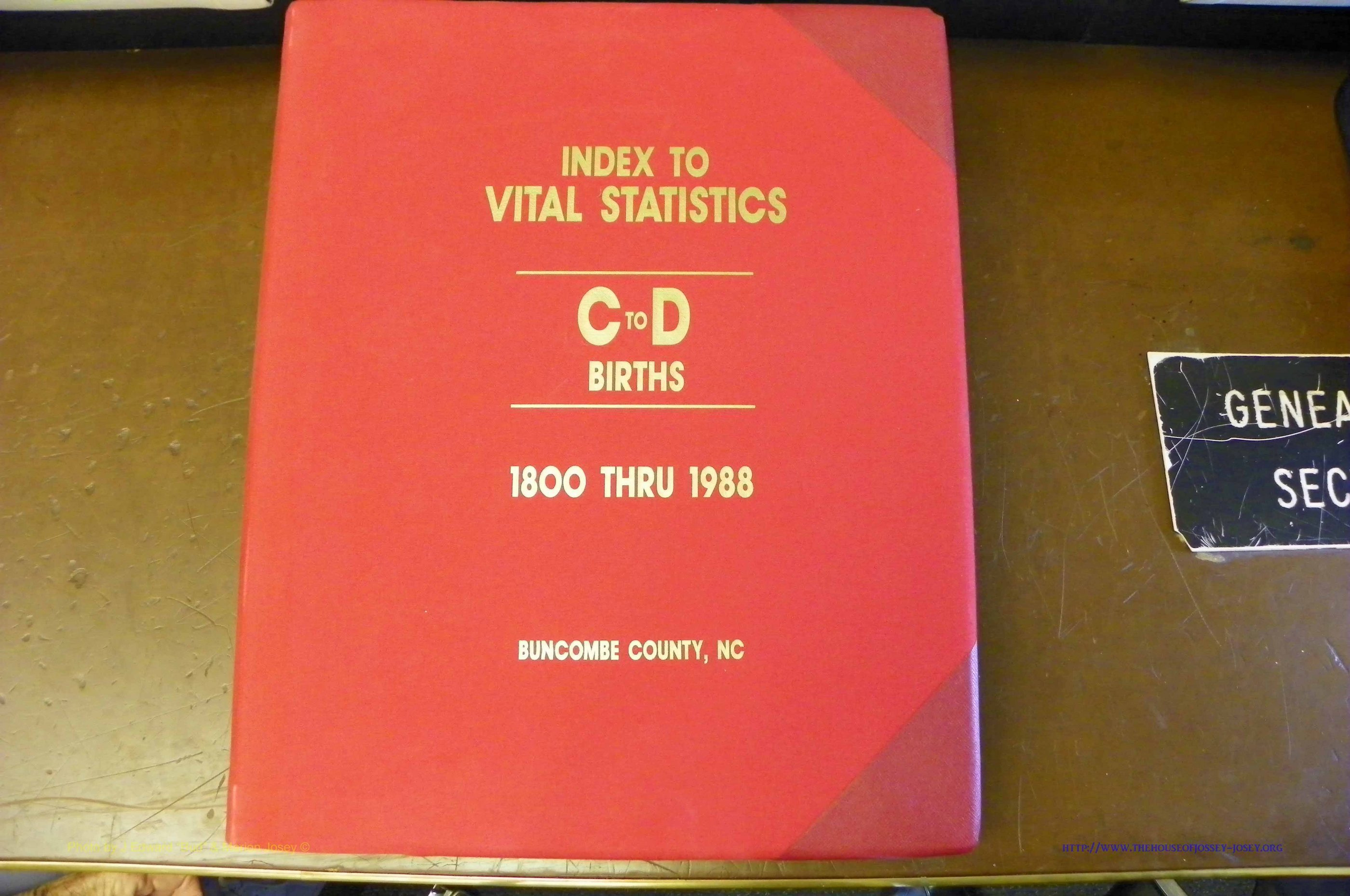 Bun. Co, NC, Births 1880 - 1988, C - D, pg (001).JPG