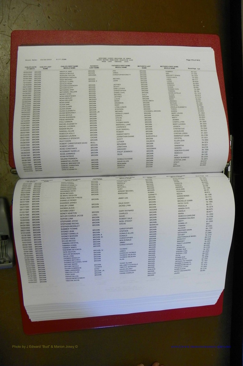 Bun. Co, NC Births, 1989 - 2009, A - L (87).JPG