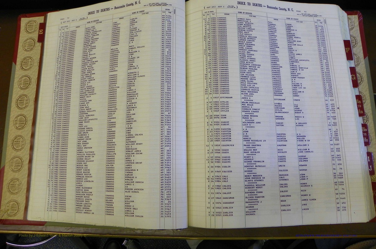 Bun. Co, NC, Deaths 1890 - 1988, E to K (10).JPG