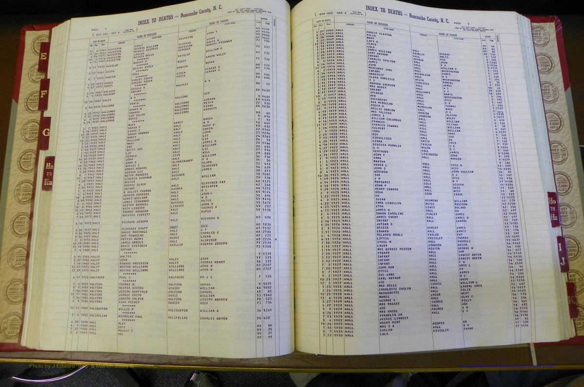 Bun. Co, NC, Deaths 1890 - 1988, E to K (105).JPG
