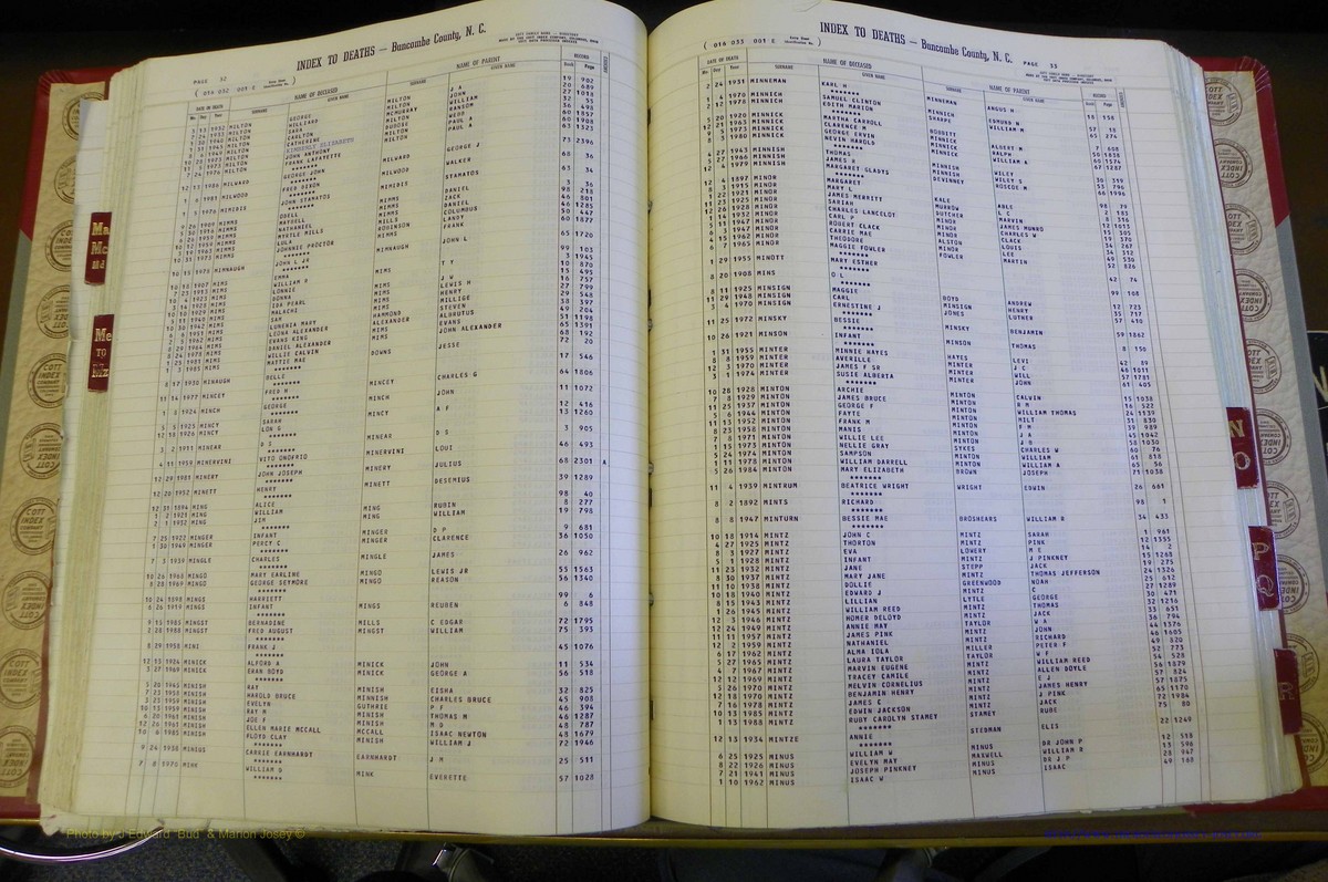 Bun. Co, NC, Deaths 1890 - 2009, L to R (105).JPG