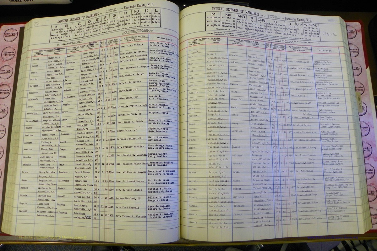 Bun Co, NC, Marr 1962 - 1969, Female Index (111).JPG
