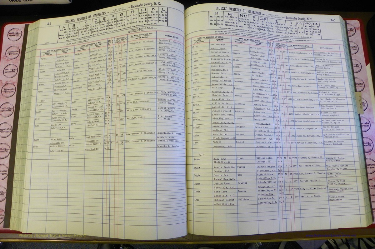 Bun Co, NC, Marr 1970 - 1975, Female Index (107).JPG
