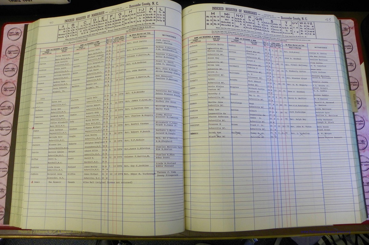 Bun Co, NC, Marr 1970 - 1975, Female Index (111).JPG