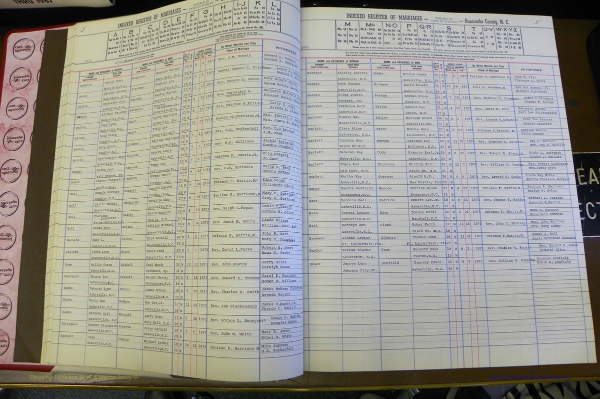 Bun Co, NC, Marr 1970 - 1975, Female Index (13).JPG