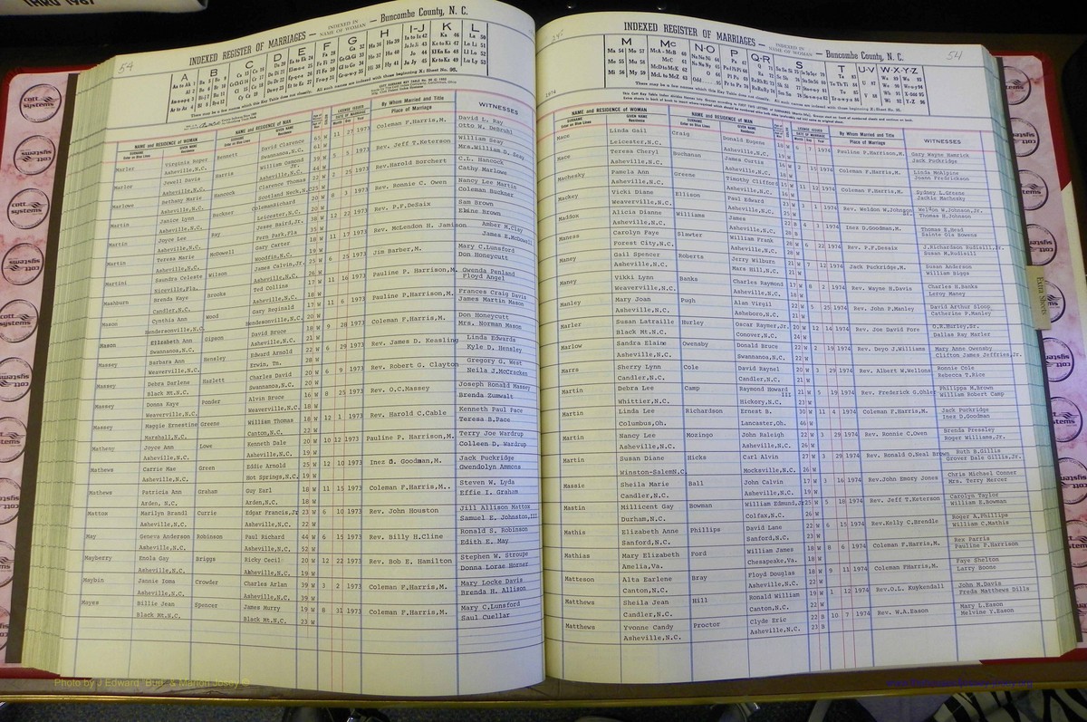 Bun Co, NC, Marr 1970 - 1975, Female Index (135).JPG