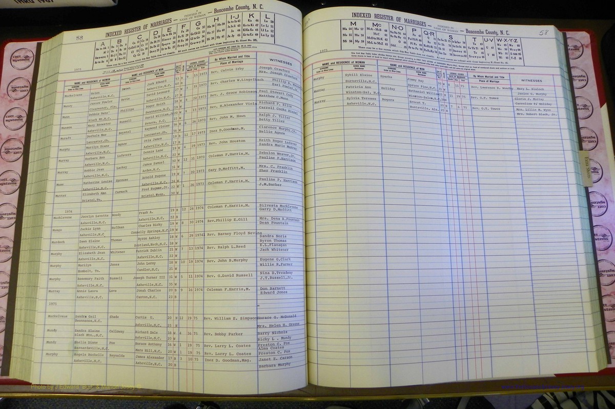 Bun Co, NC, Marr 1970 - 1975, Female Index (147).JPG
