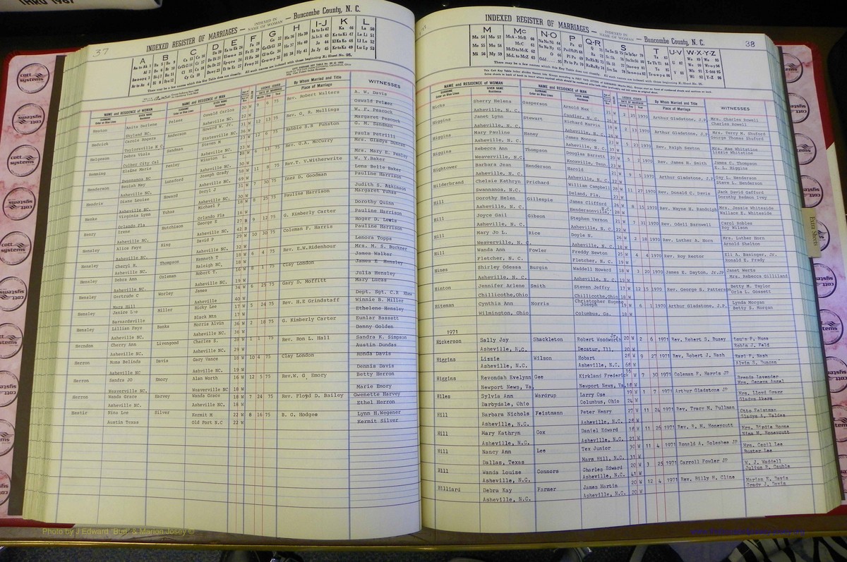 Bun Co, NC, Marr 1970 - 1975, Female Index (97).JPG