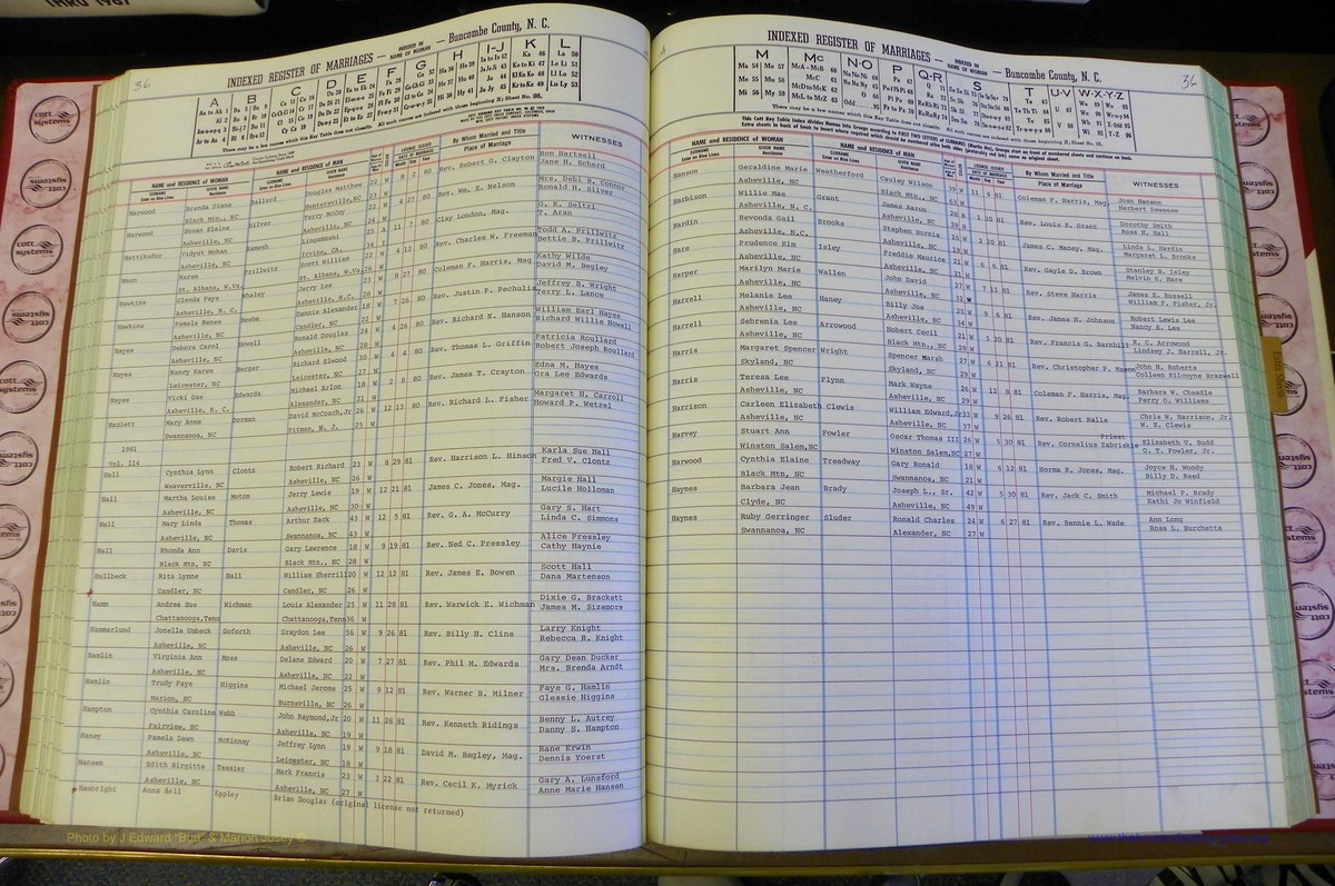 Bun Co, NC, Marr 1976 - 1981, Female Index (104).JPG