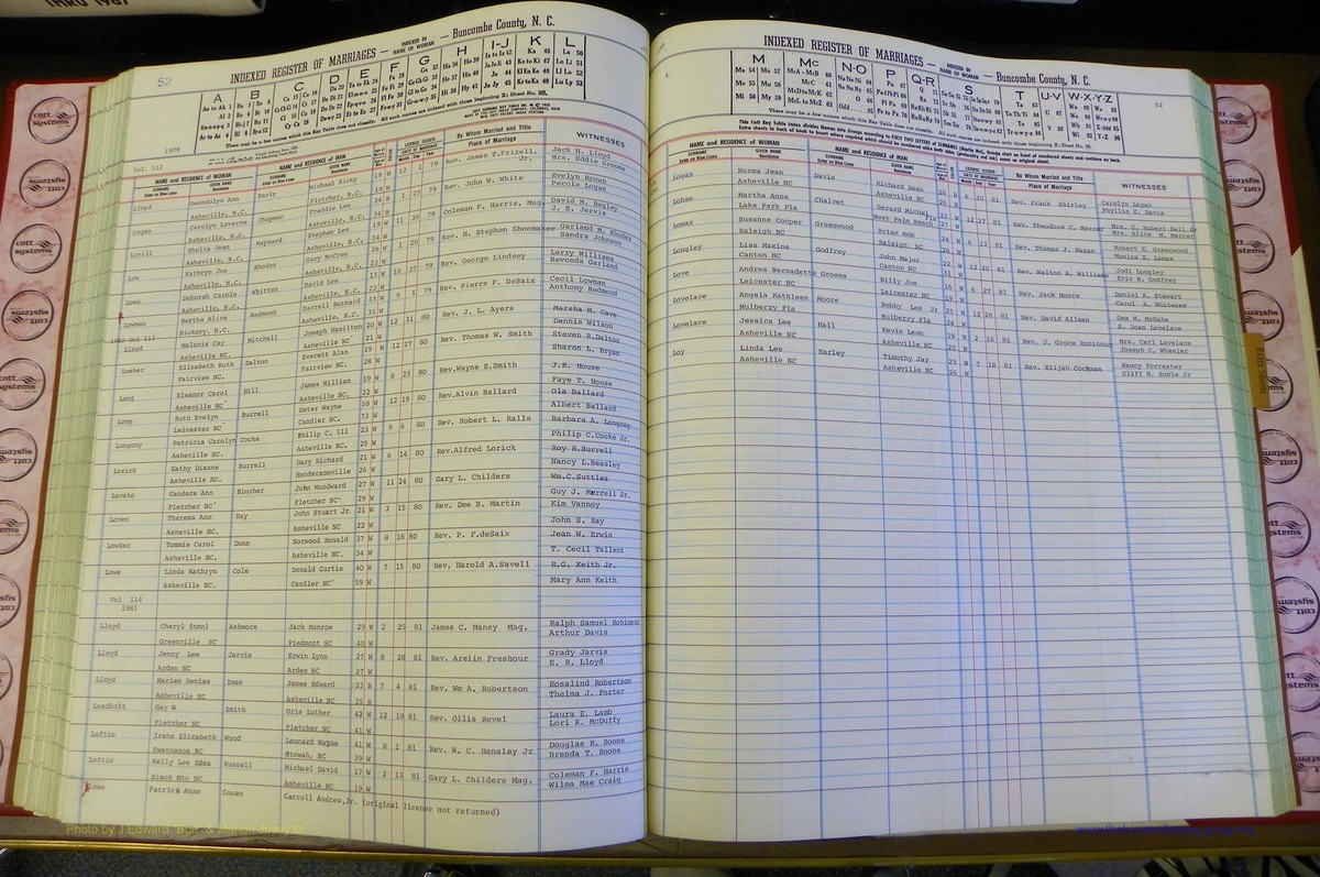 Bun Co, NC, Marr 1976 - 1981, Female Index (143).JPG