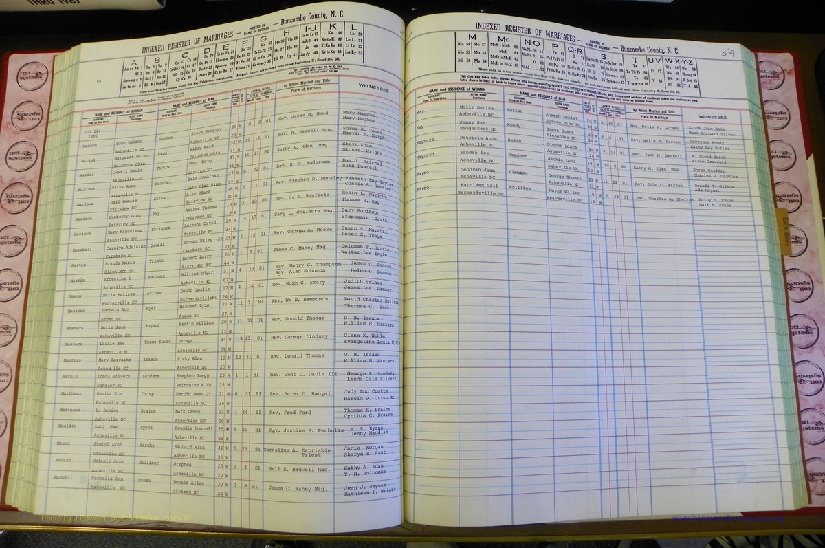 Bun Co, NC, Marr 1976 - 1981, Female Index (150).JPG