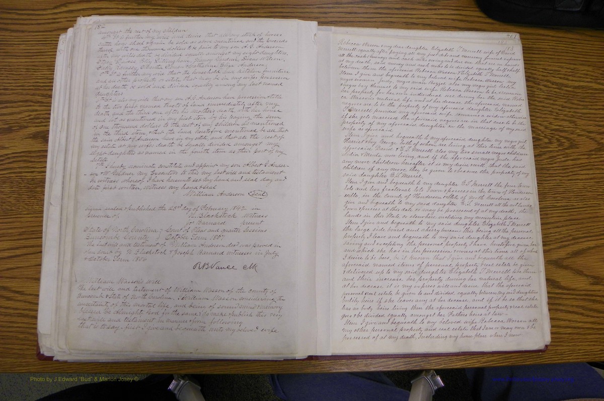Bun Co, NC, Will  Book A, 1831 - 1868 (116).JPG