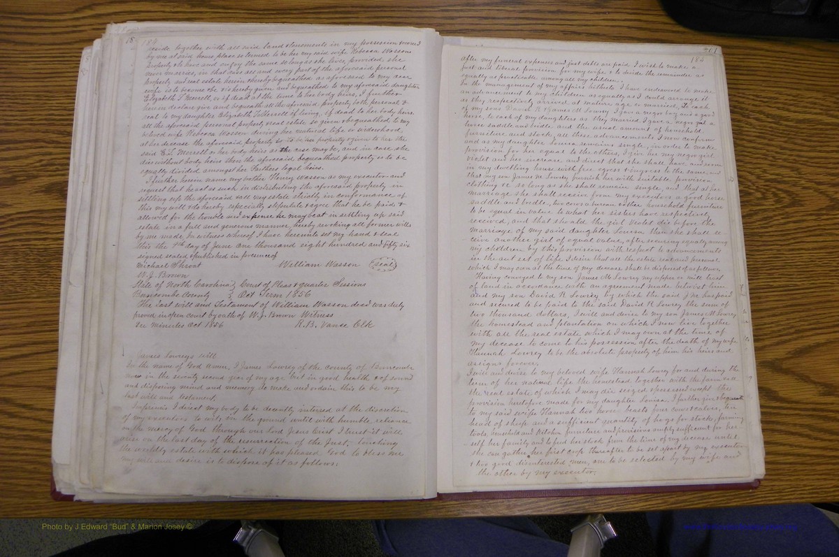 Bun Co, NC, Will  Book A, 1831 - 1868 (117).JPG