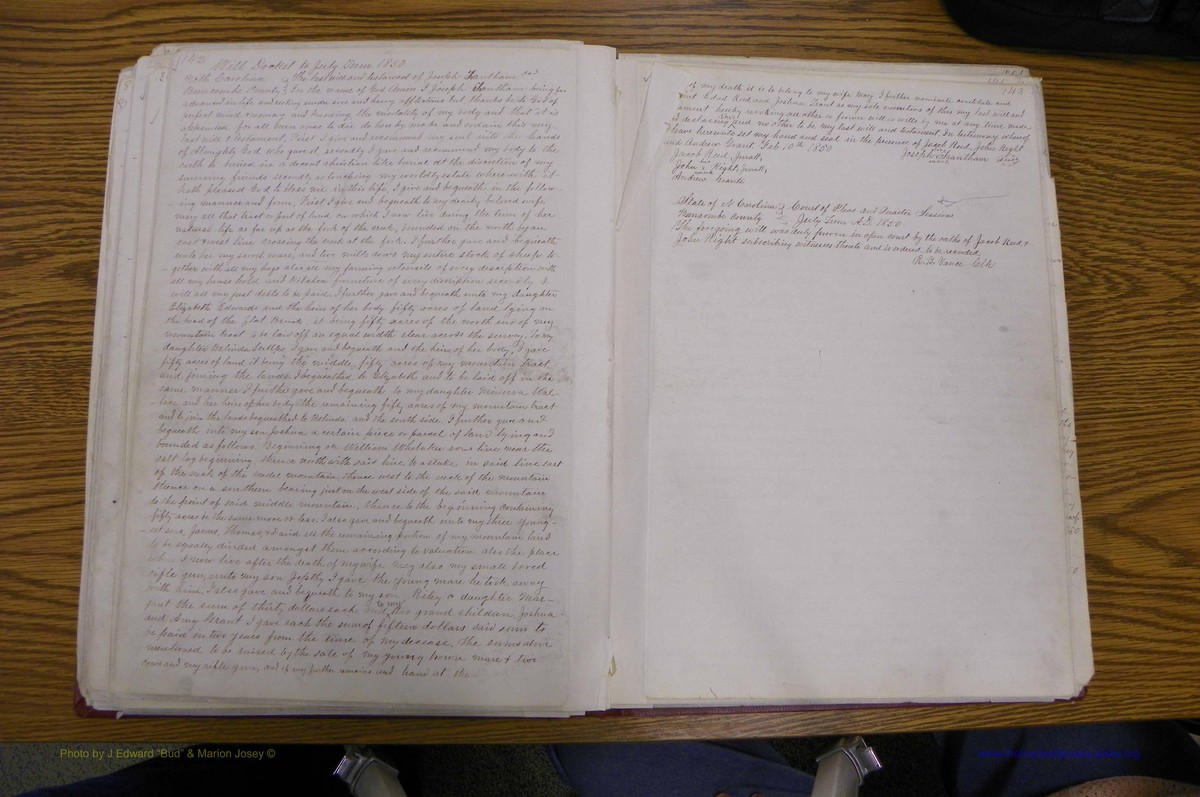 Bun Co, NC, Will  Book A, 1831 - 1868 (95).JPG