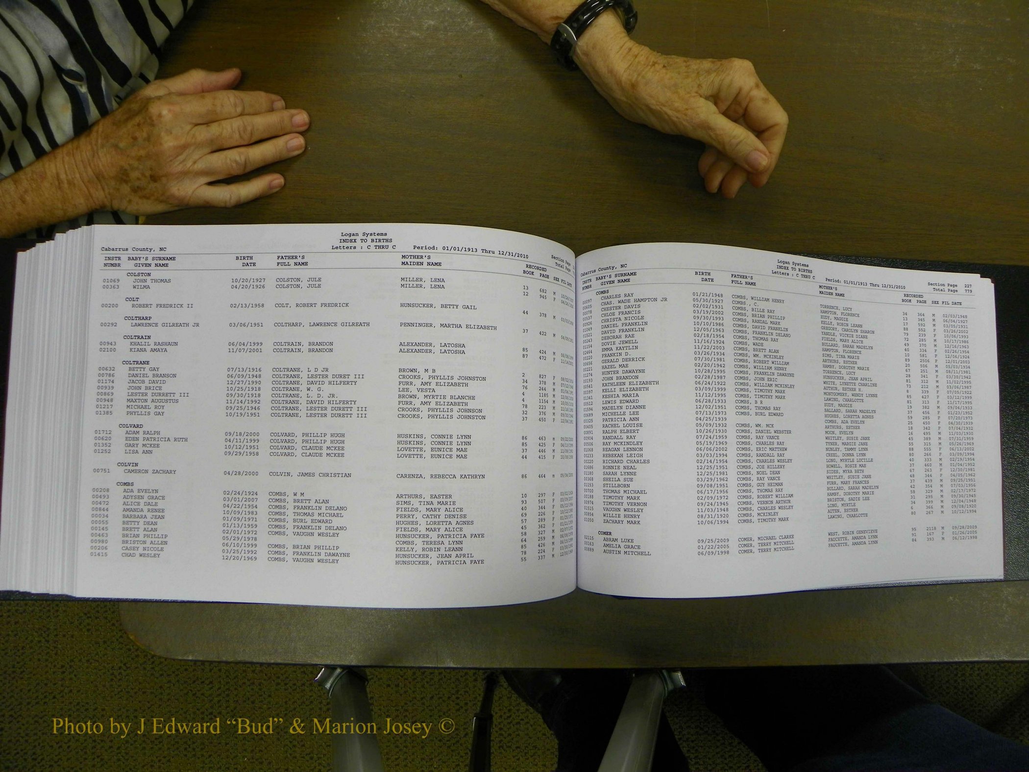 Cabarrus Delayed Births, A-Z, (554).JPG