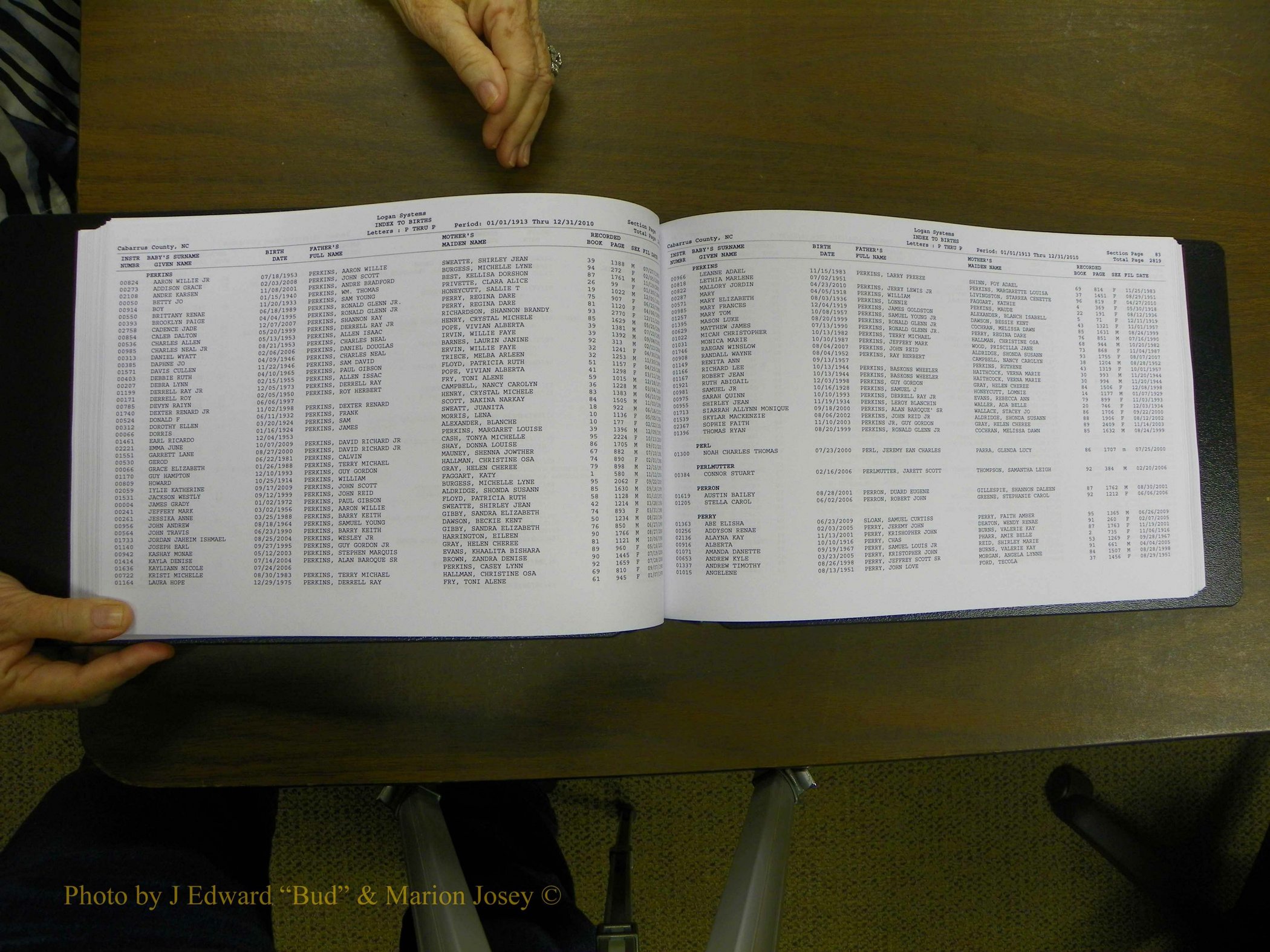 Cabarrus Births Index, N-R, 1913-2010 090.JPG