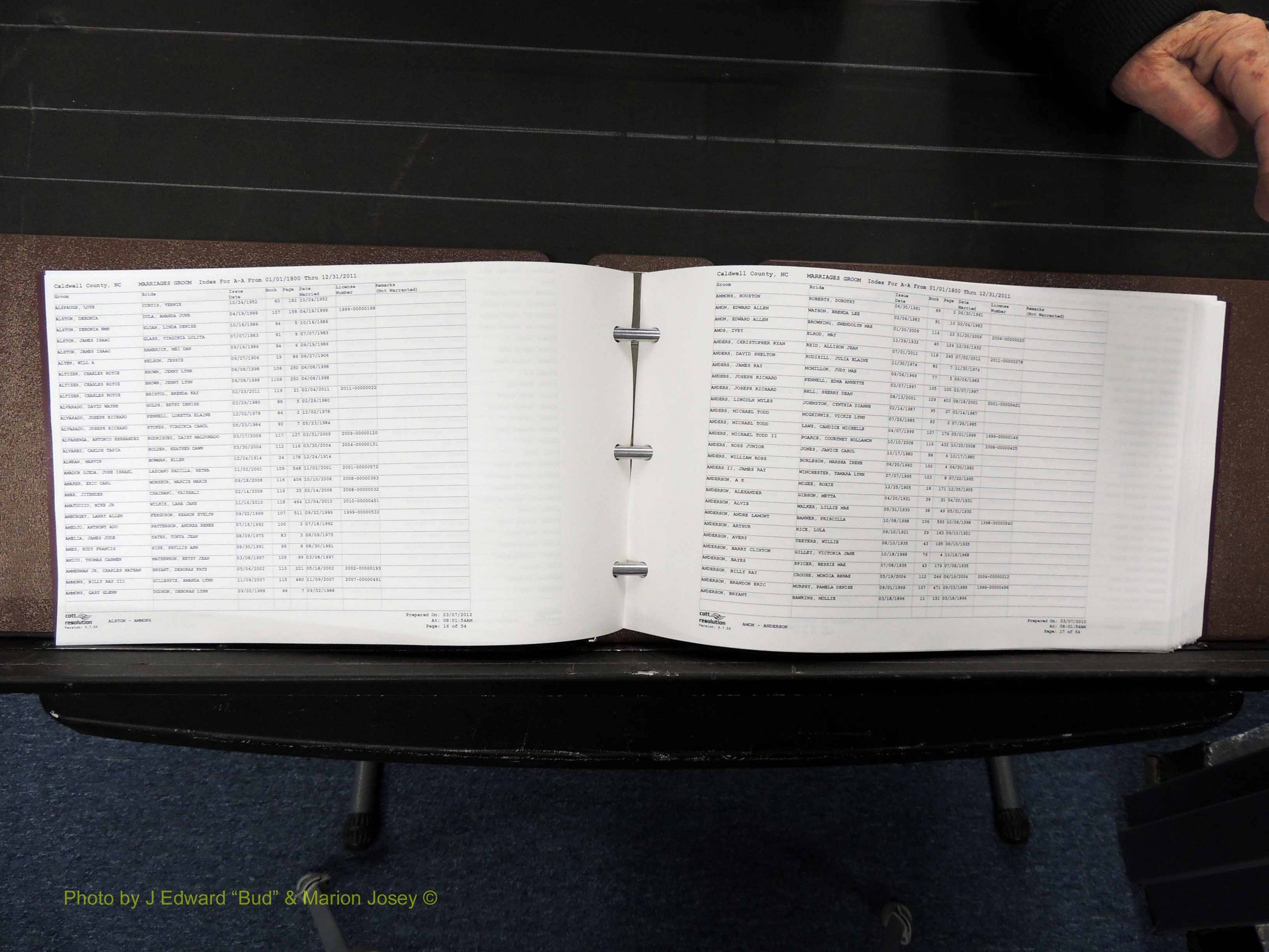 Caldwell Co, NC, Marriages, Male Index, A-C, 1800-2011 (109).JPG