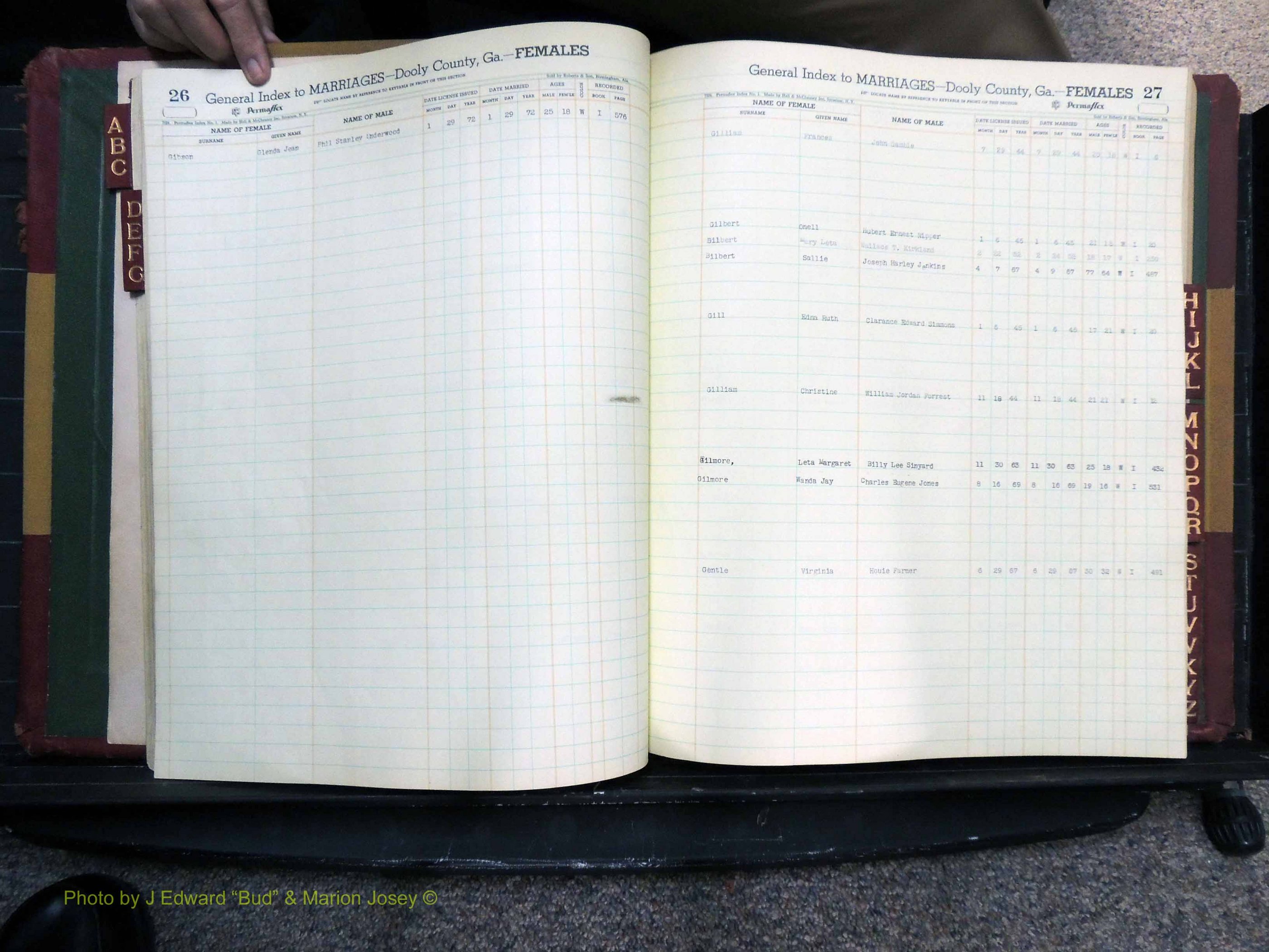 Dooly Co, GA, Marriages, Female Index (134).JPG