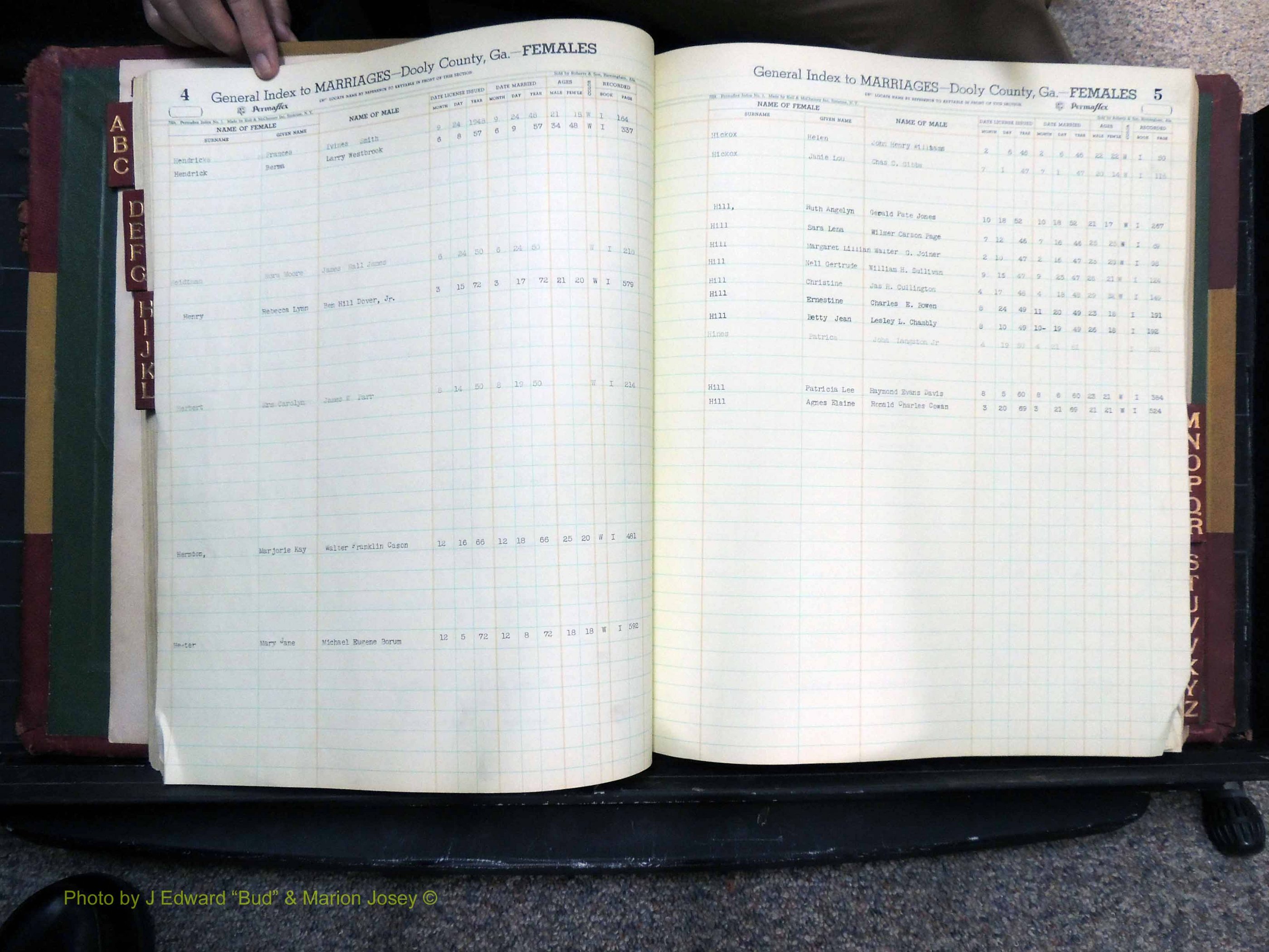 Dooly Co, GA, Marriages, Female Index (141).JPG