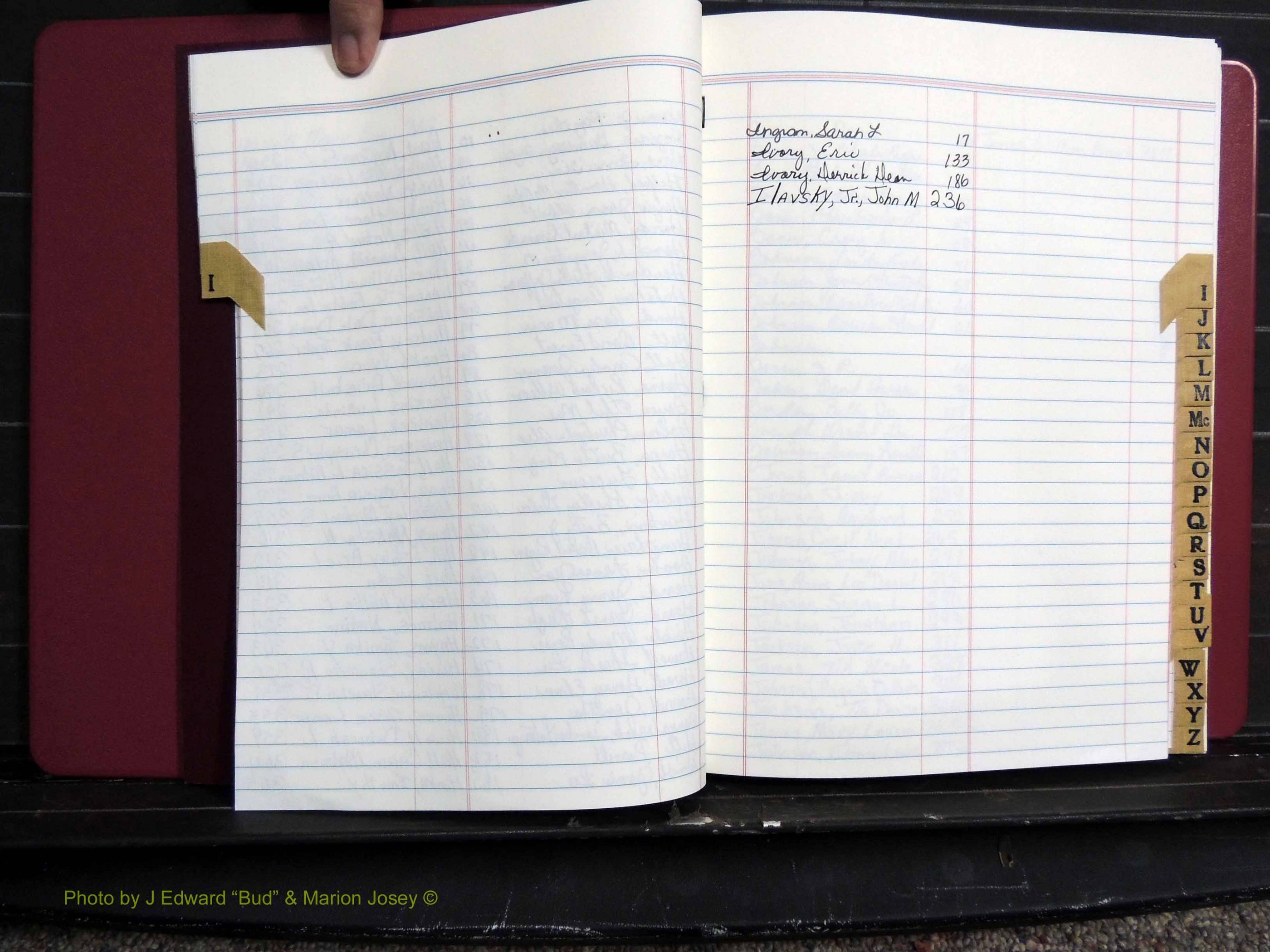 Dooly Co, GA, Marriages, Book, P, 1999-2005 Index I, Male & Female.JPG