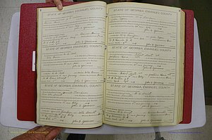Emanuel Co, GA, Marriages Book D, 1904 - 1915, P 002-003.JPG
