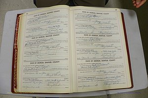 Emanuel Co, GA, Marriages Book K, 1949 - 1955, P 016-017.JPG
