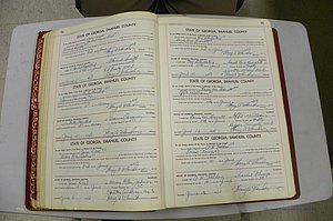 Emanuel Co, GA, Marriages Book K, 1949 - 1955, P 034-035.JPG