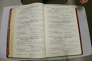 Emanuel Co, GA, Marriages Book K, 1949 - 1955, P 106-107.JPG