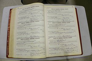 Emanuel Co, GA, Marriages Book K, 1949 - 1955, P 122-123.JPG
